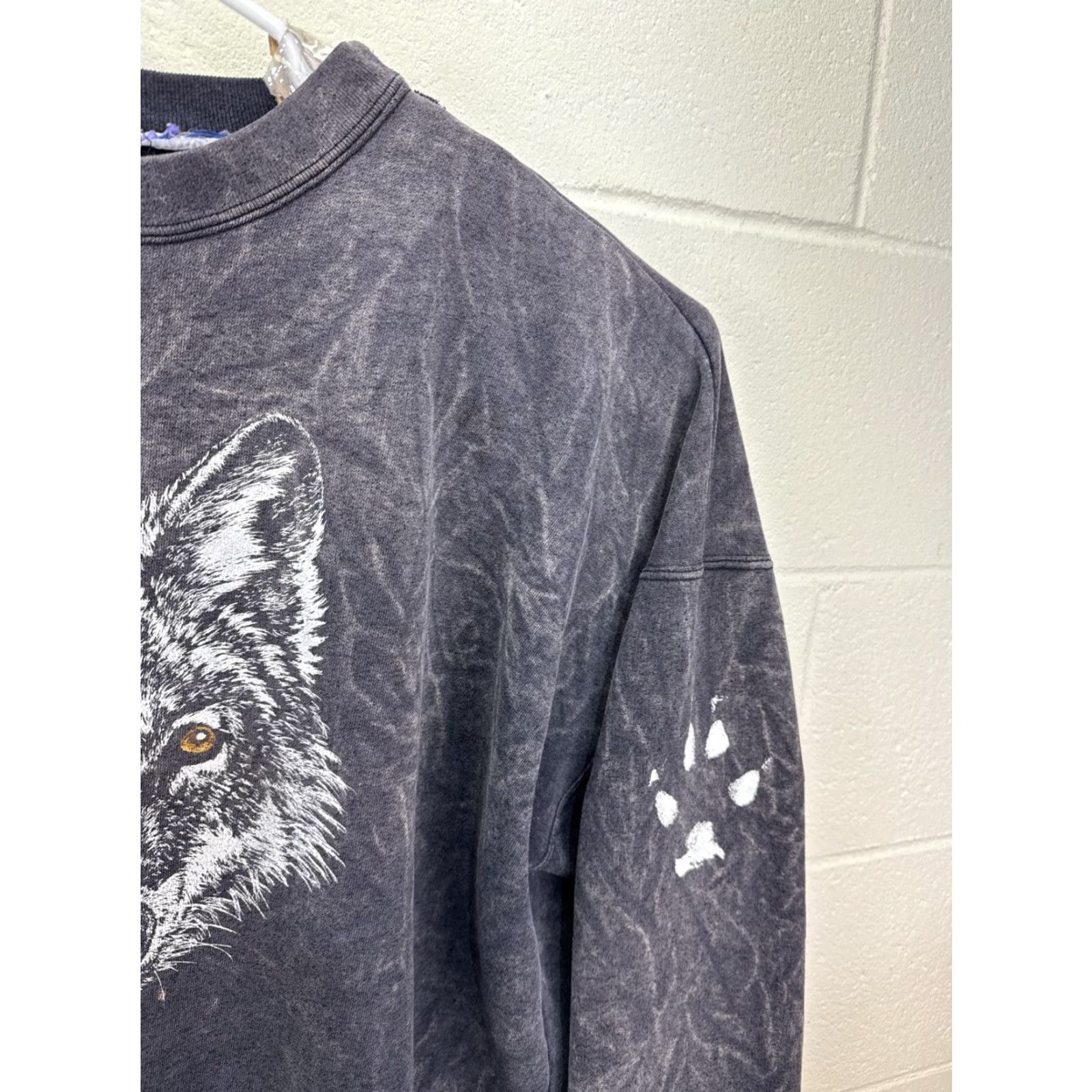 Vintage VINTAGE Art Unlimited Wolf Sweater Pullover Men 2XL Graphic Print 90s USA Fall Winter Size US XXL / EU 58 / 5 - 6 Thumbnail