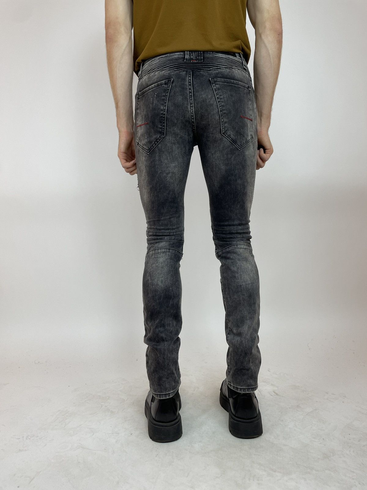 Other PASCUCCI Biker jeans skinny avantgarde drill Mens size 31x34 Size US 31 - 6 Thumbnail