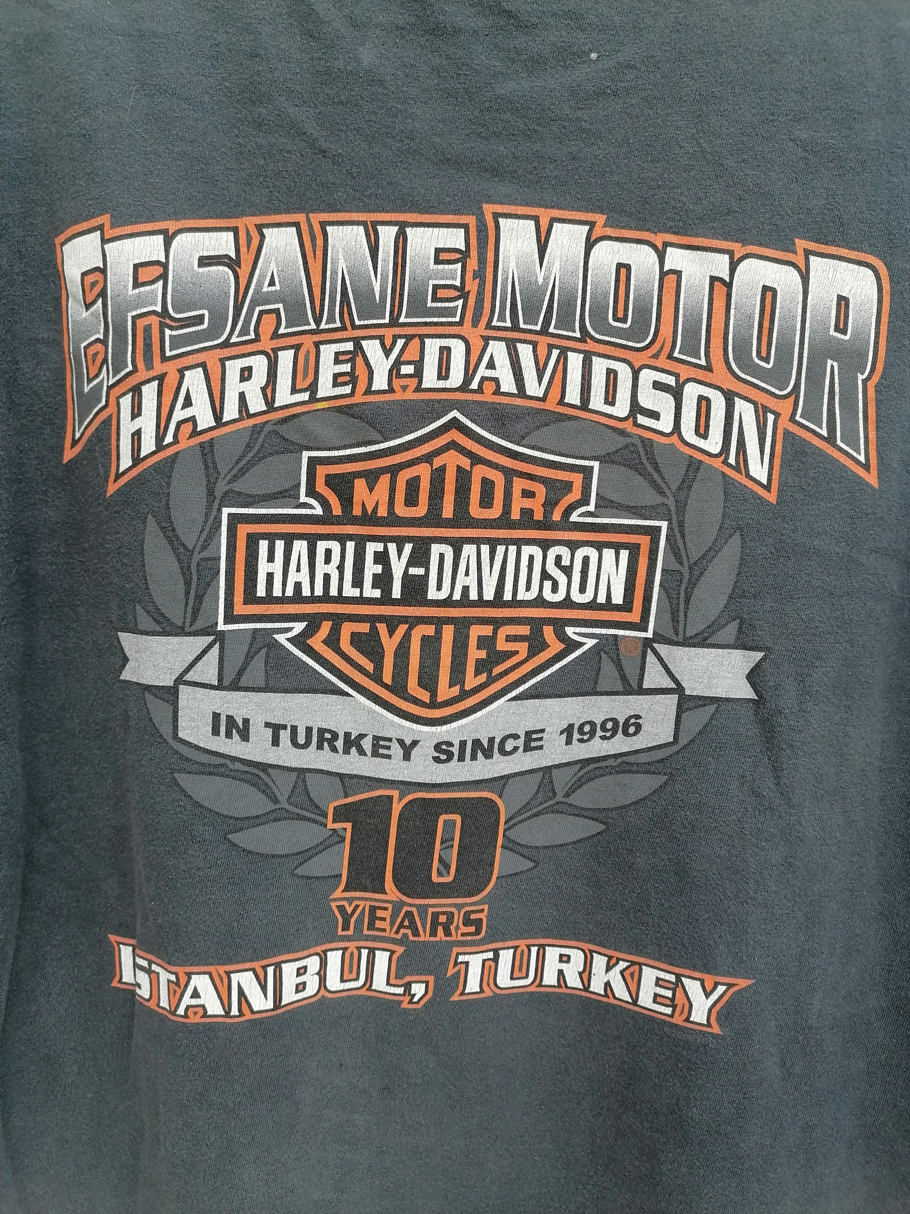 Harley Davidson × Vintage Vintage Harley Davidson Sexy Girl Plug Sun Faded T-shirt Size US XL / EU 56 / 4 - 8 Thumbnail
