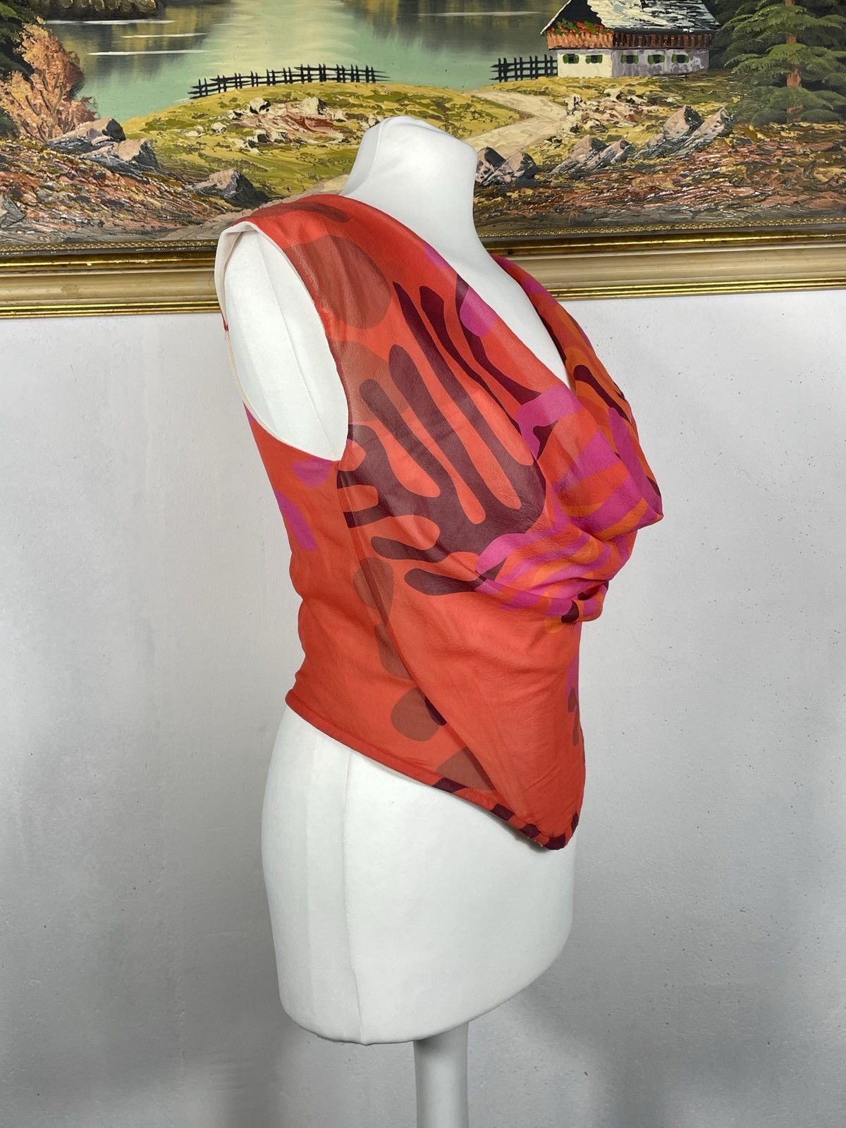 Designer × Vintage × Vivienne Westwood Vivienne Westwood Red Label Silk Corset Top Vintage Luxury Size M / US 6-8 / IT 42-44 - 2 Thumbnail