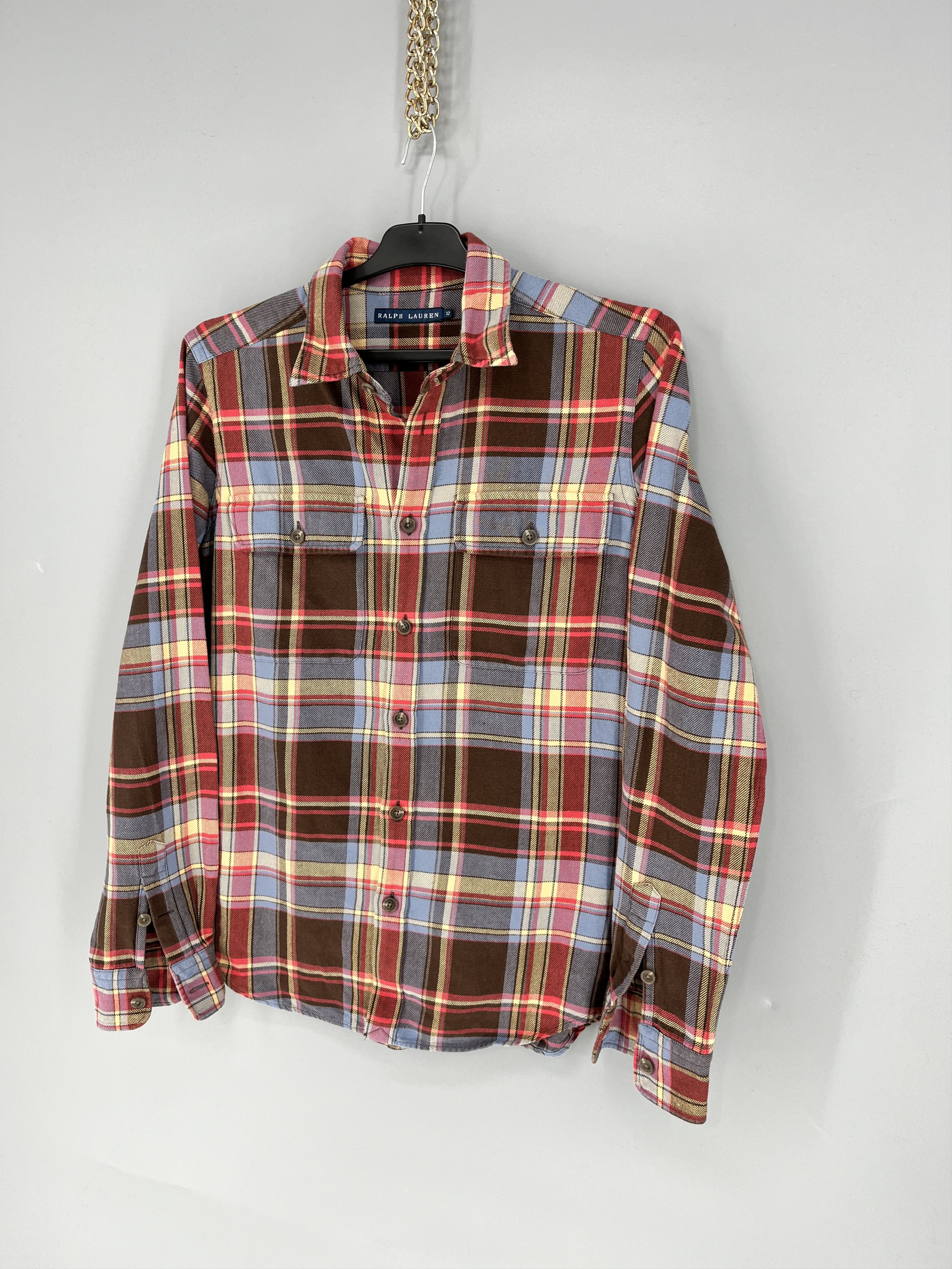Flannel Vintage Flannel Polo Raplh Lauren Plaid Shirt Travis style Size US S / EU 44-46 / 1 - 3 Thumbnail