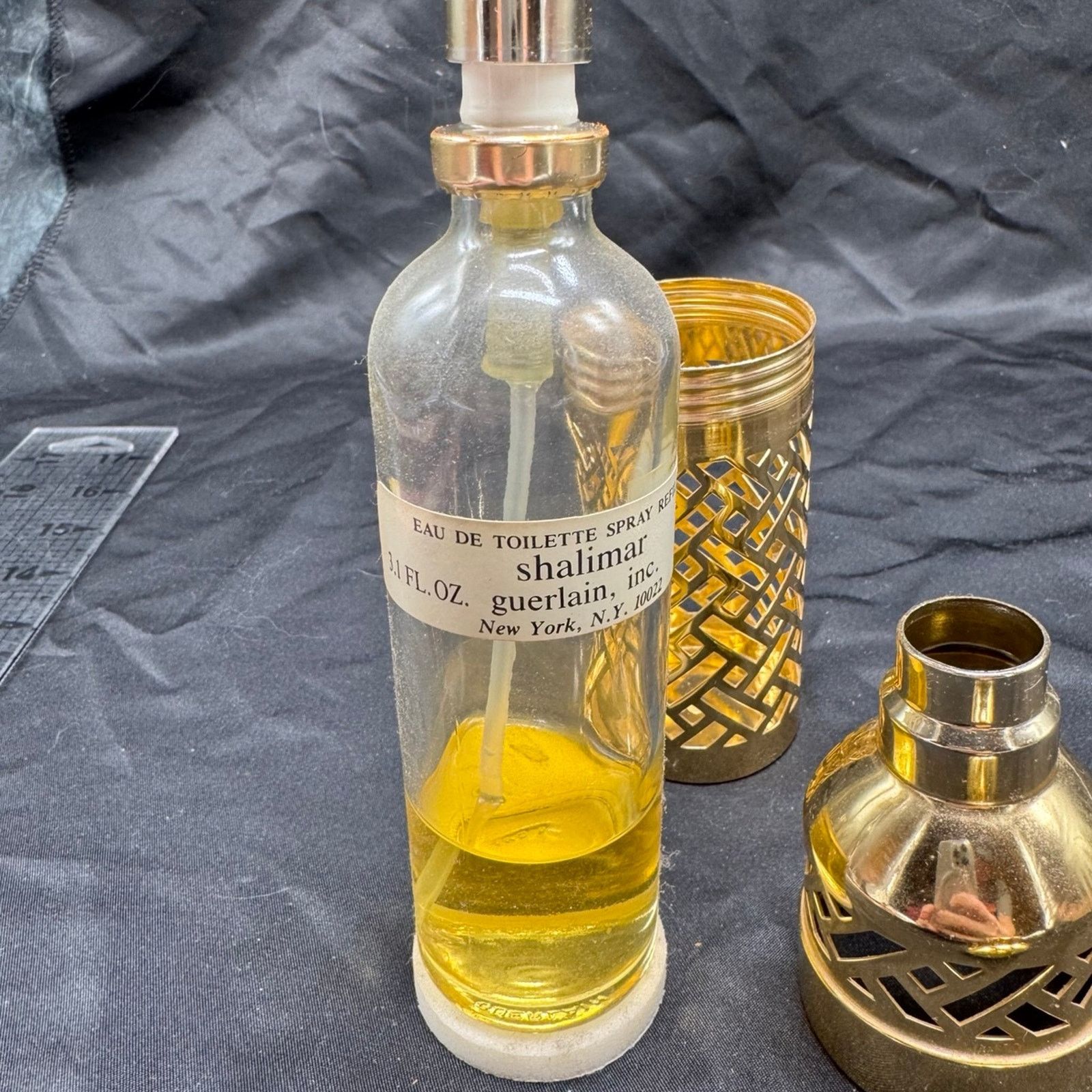 NBDN Nobrandedon VTG Guerlain Shalimar perfume with refillable cage bottle Size ONE SIZE - 11 Thumbnail