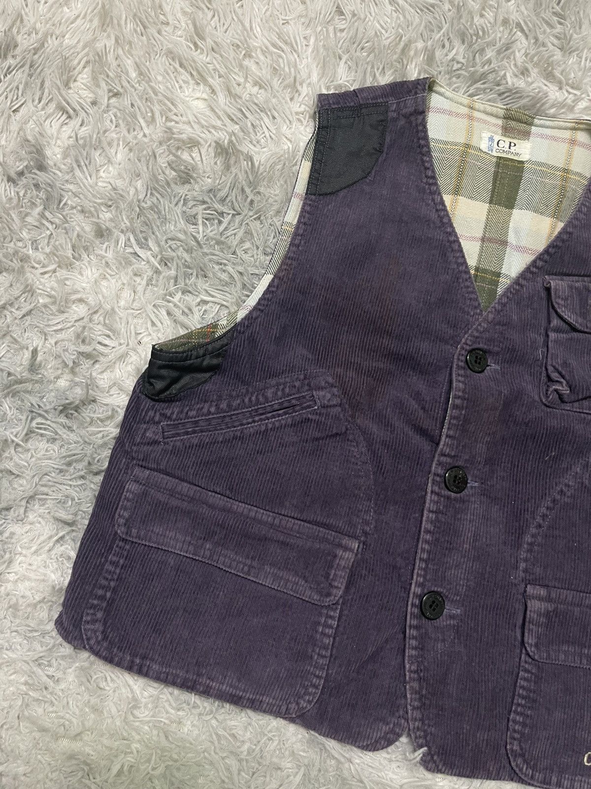 C.P. Company 90s CP COMPANY CORDUROY VEST RARE COLOUR Size S / US 4 / IT 40 - 4 Thumbnail