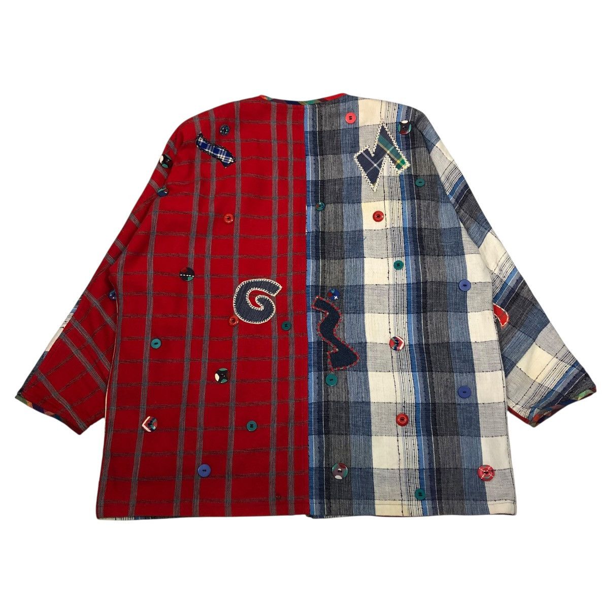 Japanese Brand 🔥VINTAGE HANDMADE DESIGN JACKET PATCHWORK ISSEY MIYAKE Size US M / EU 48-50 / 2 - 2 Thumbnail
