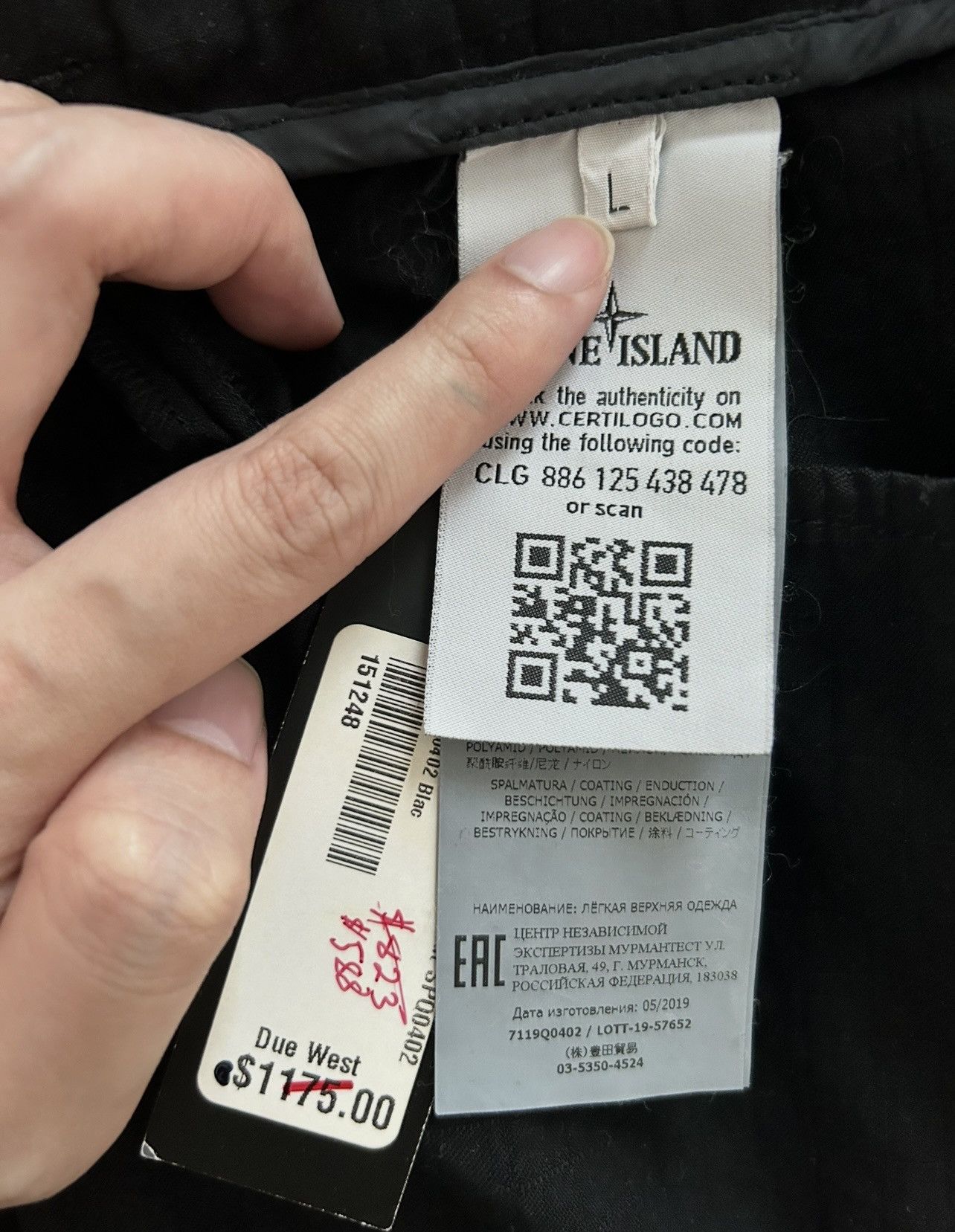 Stone Island Shadow Project Stone Island Shadow Project Naslan Ripstop (Black) Size US L / EU 52-54 / 3 - 11 Thumbnail