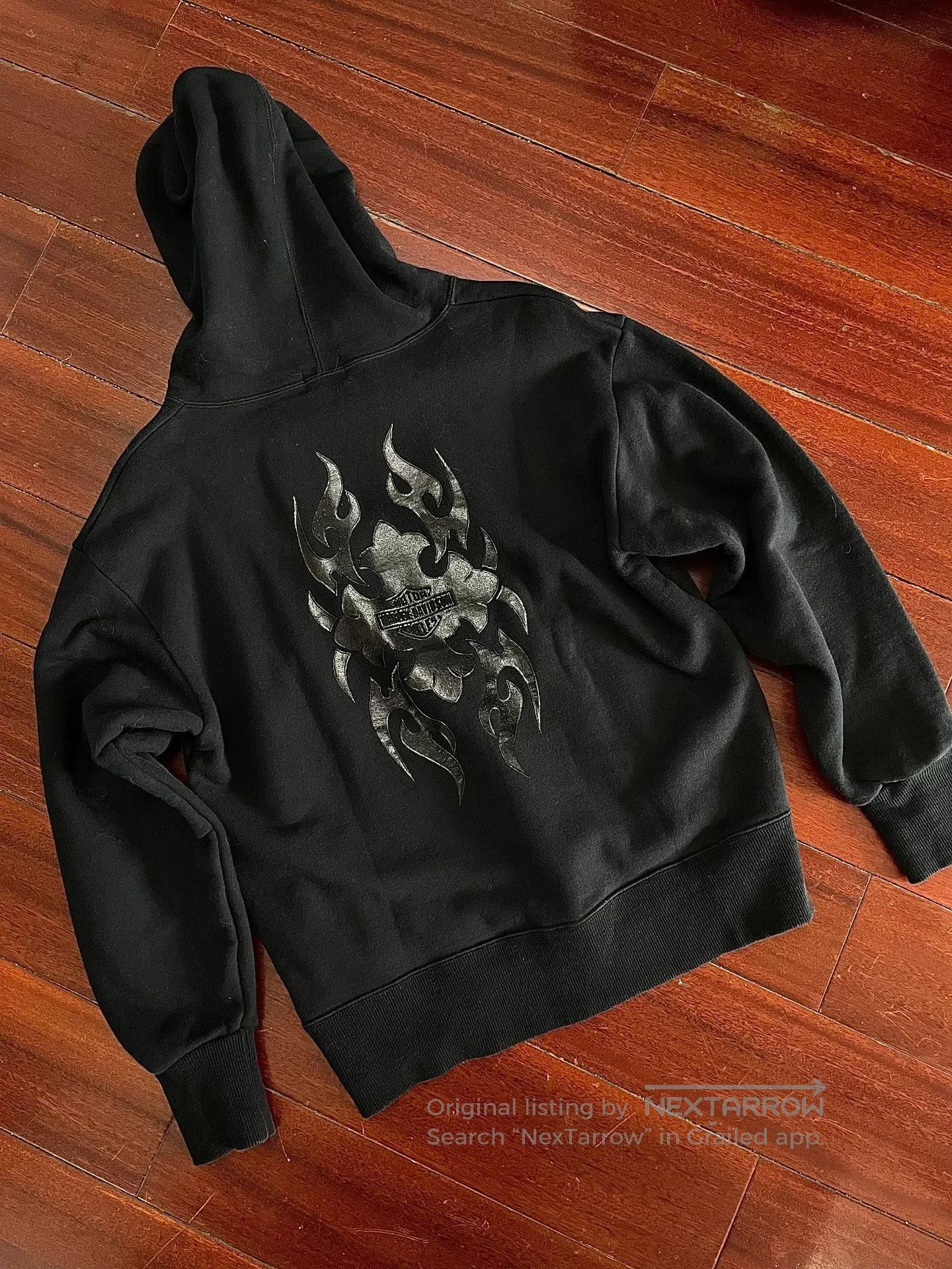 Vintage Vintage Harley Davidson Chrome Hearts Hoodie. Size US L / EU 52-54 / 3 - 1 Thumbnail