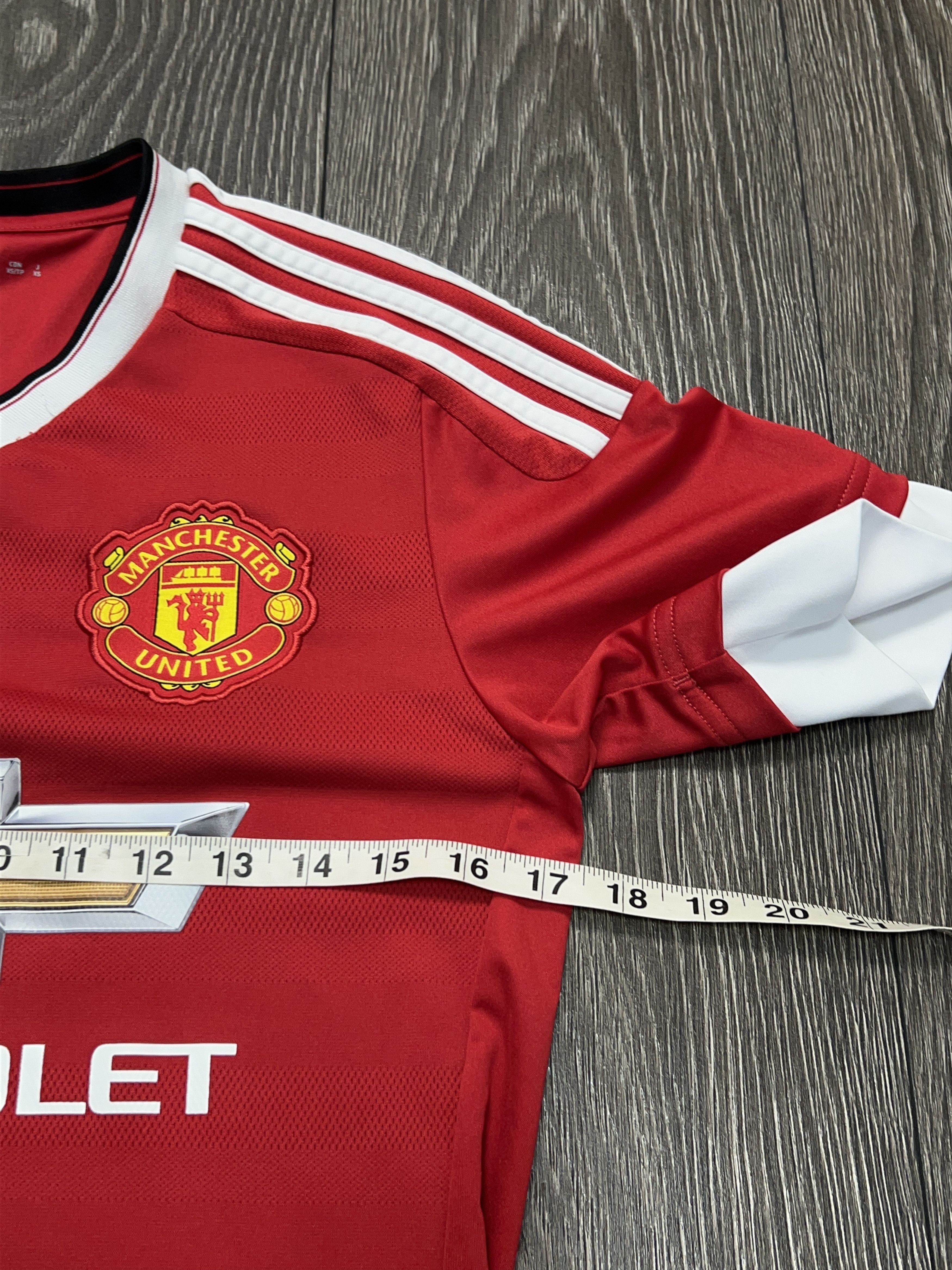 Adidas Manchester United 2015 2016 Football Shirt Soccer Jersey Size US XS / EU 42 / 0 - 6 Thumbnail