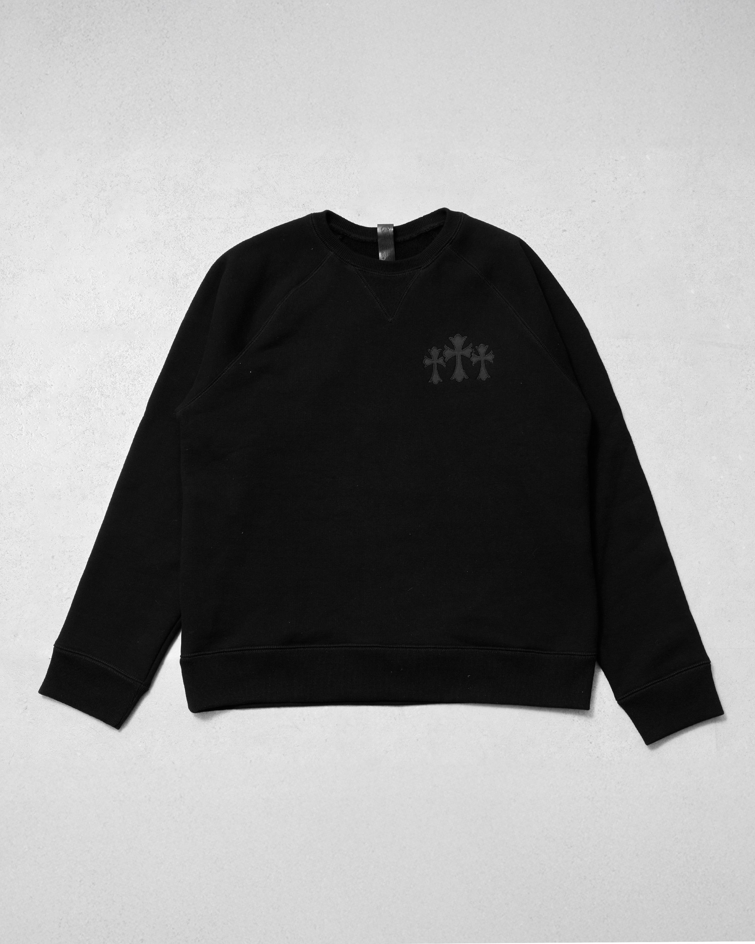 Chrome Hearts CHROME HEARTS Blind Spot Black Tripple Cross Sweater BLACK Size US L / EU 52-54 / 3 - 3 Thumbnail