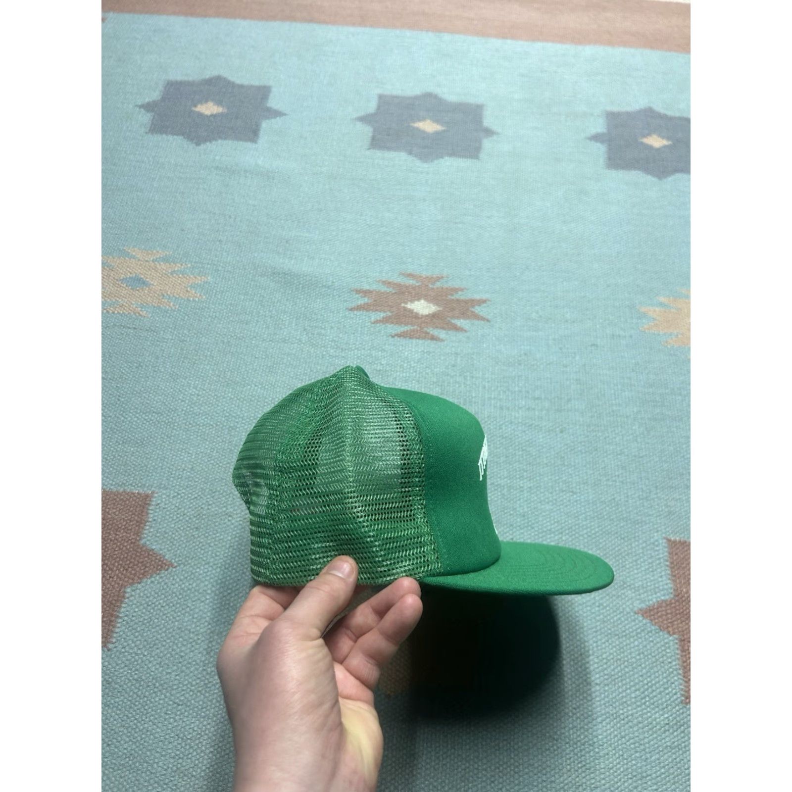 Vintage VINTAGE Auburn Snapback Hat Cap Green USA Michigan Farm Bean Grain Ittner Adjustable Men Size ONE SIZE - 8 Thumbnail