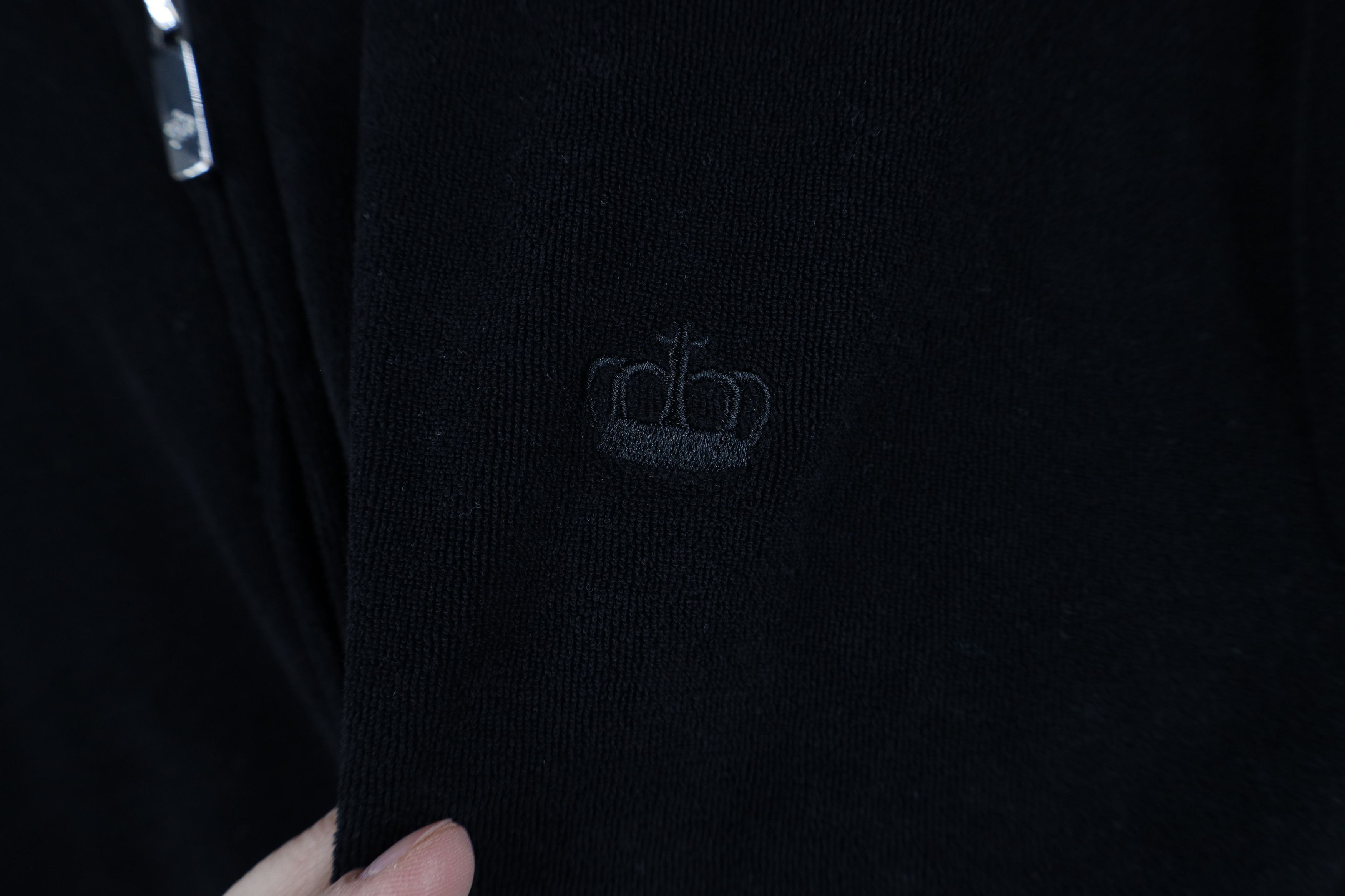 Juicy Couture Vintage Y2K Juicy Couture Babydoll Terry Cloth Hoodie Black Size L / US 10 / IT 46 - 4 Thumbnail