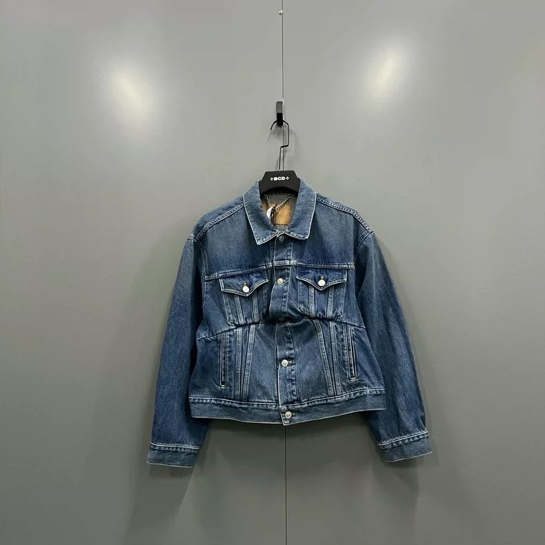 Balenciaga Balenciaga size 36 Blue denim jacket Size S / US 4 / IT 40 - 1 Thumbnail