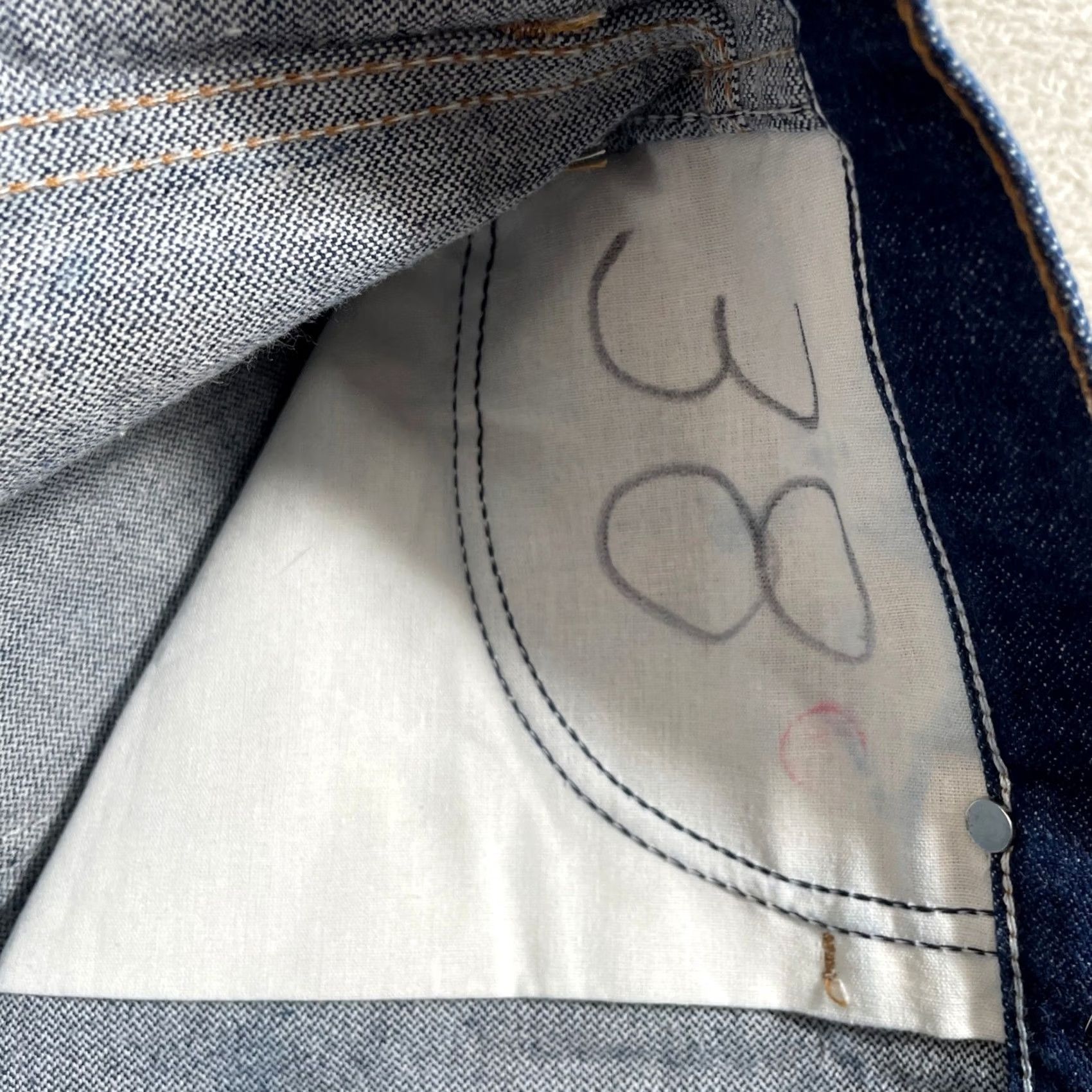Wrangler VINTAGE Wrangler Cowboy Cut Jeans Mens 38x32 Blue Slim Fit Denim Made in USA Size US 38 / EU 54 - 4 Thumbnail