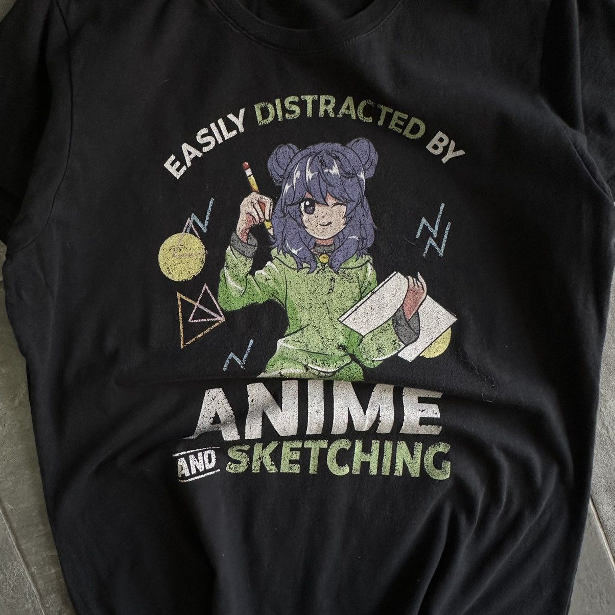 Cartoon Network × Vintage Vintage Easily Distracted By Anime And Sketching T-shirts Size M / US 6-8 / IT 42-44 - 6 Thumbnail