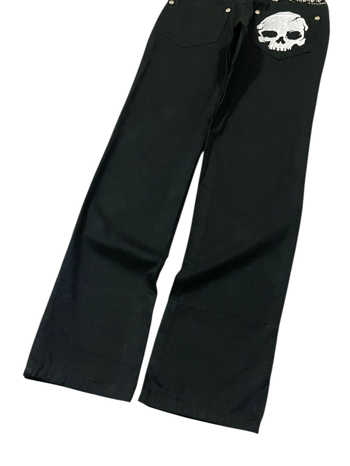 14th Addiction Y2k Japan Stage Mischivous Skull Graphic Gothic Text Pants Size US 29 - 17 Thumbnail
