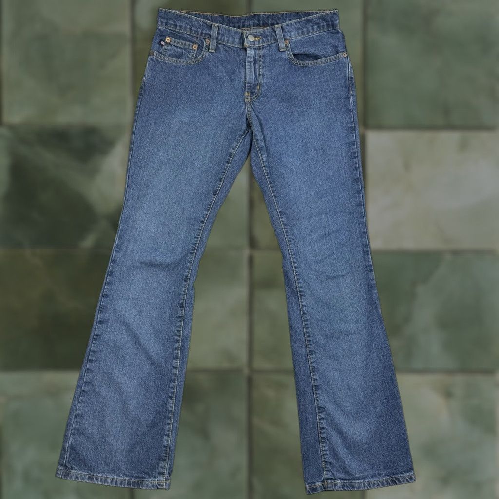 Polo Ralph Lauren VINTAGE Polo Ralph Lauren Jeans Womens 6 Blue Bootcut Low Waist Y2K Punk Size 28" / US 6 / IT 42 - 1 Thumbnail