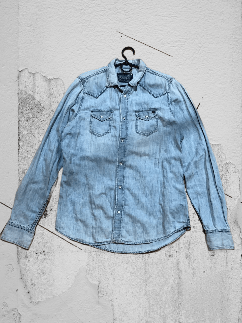 Diesel Vintage Diesel Western Pearl Snap Crazy Needle Shirt Size L Size US L / EU 52-54 / 3 - 1 Thumbnail