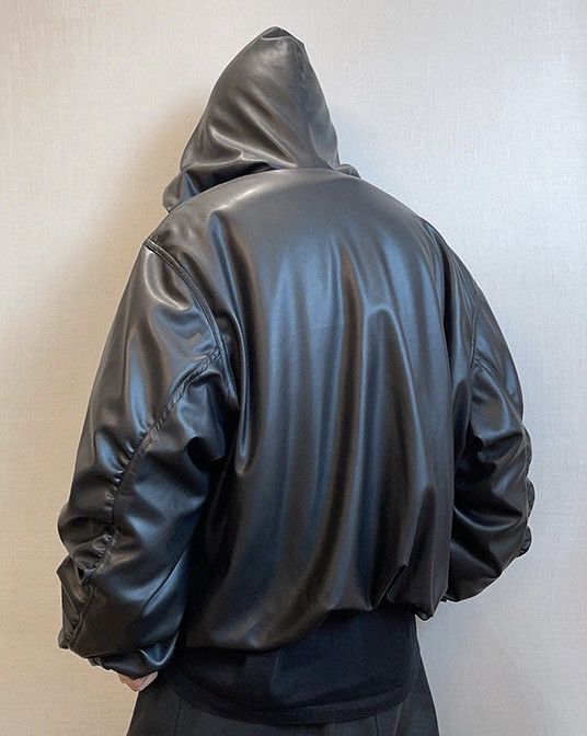Japanese Brand × Vintage Premium punk reversible faux leather leopard hooded jacket Size US XXL / EU 58 / 5 - 5 Thumbnail