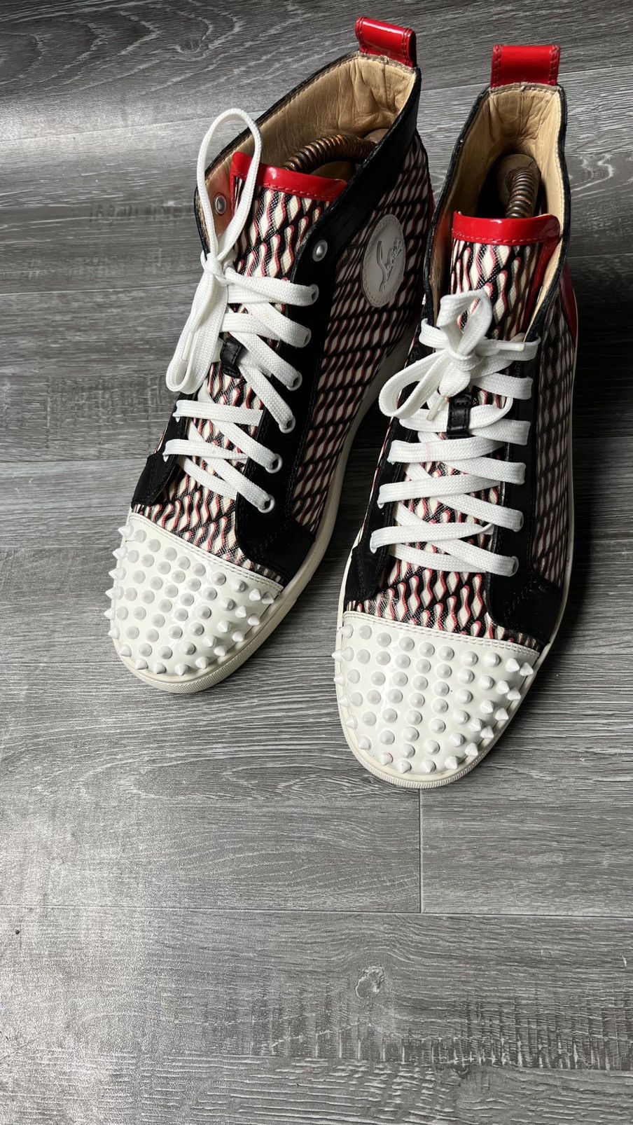 Christian Louboutin Christian Louboutin Louis Flat Calf Spikes "Version Black" Size US 11 / EU 44 - 5 Thumbnail