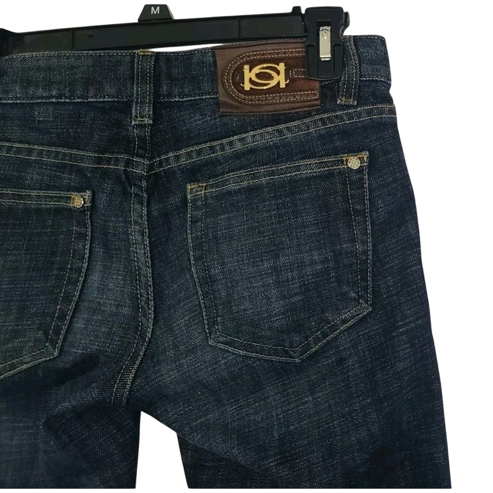 Bebe Bebe Womens Y2K Low Rise Dark Wash Flare Leg Jeans 26 X 31 Size 26" / US 2 / IT 38 - 6 Thumbnail