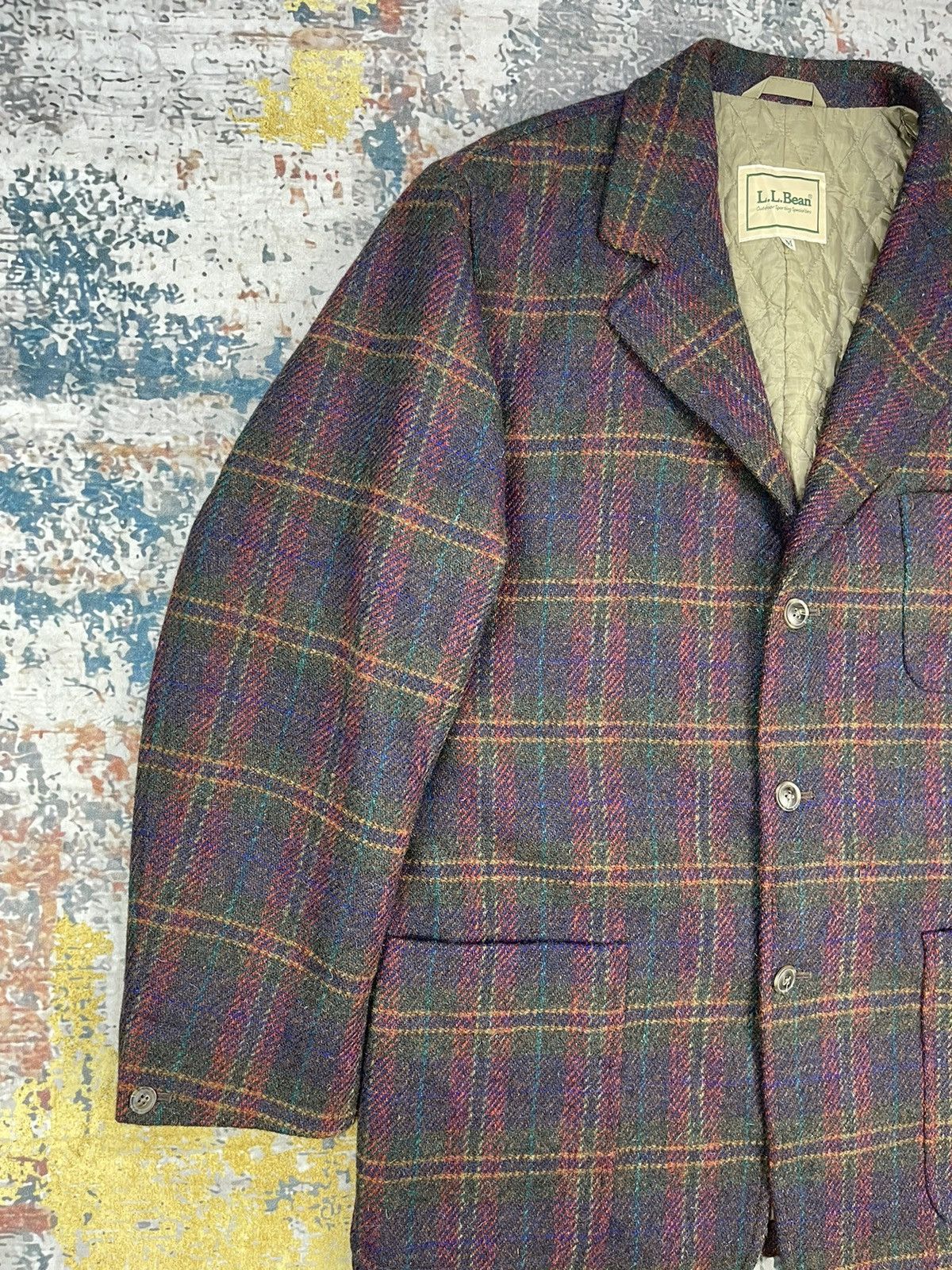 L.L. Bean Vintage LL Bean Checkered Plaid Wool Jackets Size US M / EU 48-50 / 2 - 3 Thumbnail