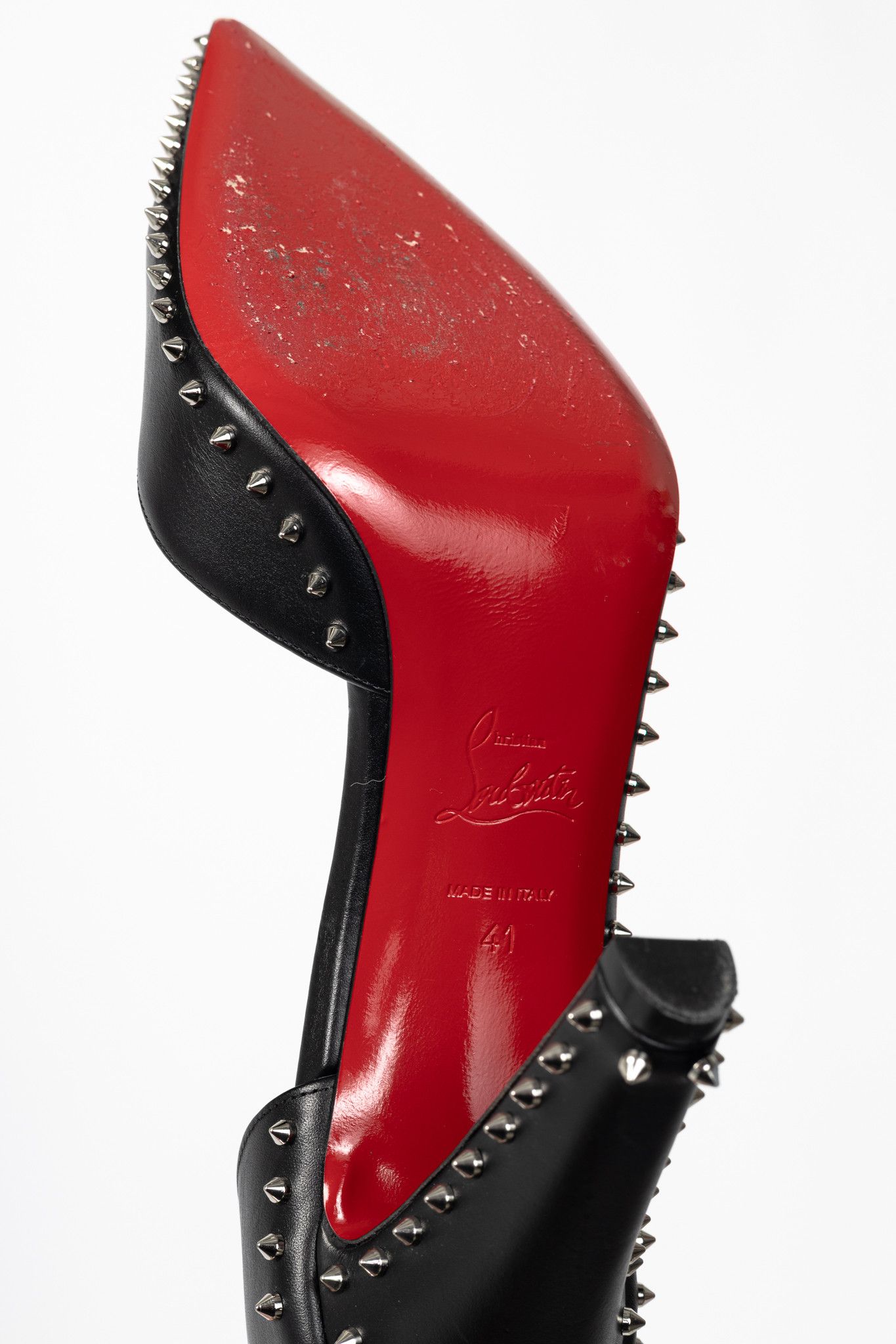 Christian Louboutin Christian Louboutin Vidura Calfskin Spike D'Orsay Heels Size US 10.5 / IT 40.5 - 5 Thumbnail