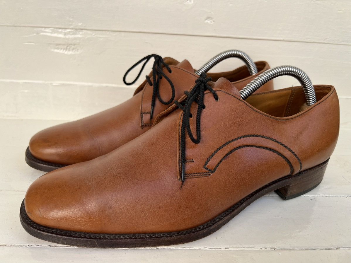 Crockett & Jones VTG Crockett & Jones Brown Leather Derby Dress Shoes Size US 9 / EU 42 - 3 Thumbnail