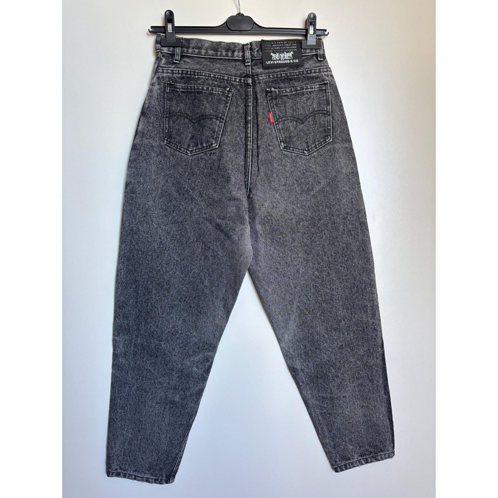 Levi's Levi’s 501 Baggy Black Acid Wash Jeans Rare High Waist Loose Size US 27 - 6 Thumbnail