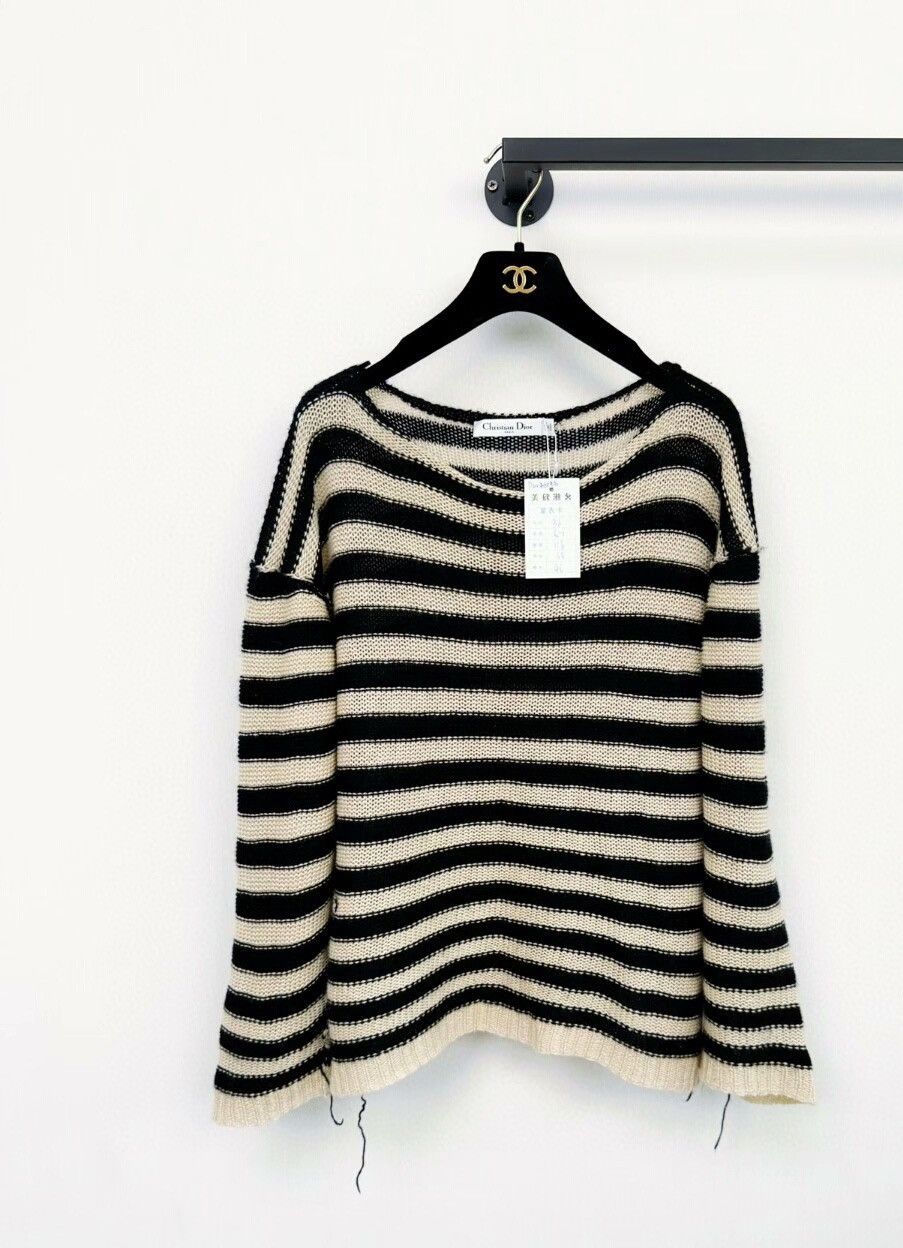 Dior striped knitted sweater