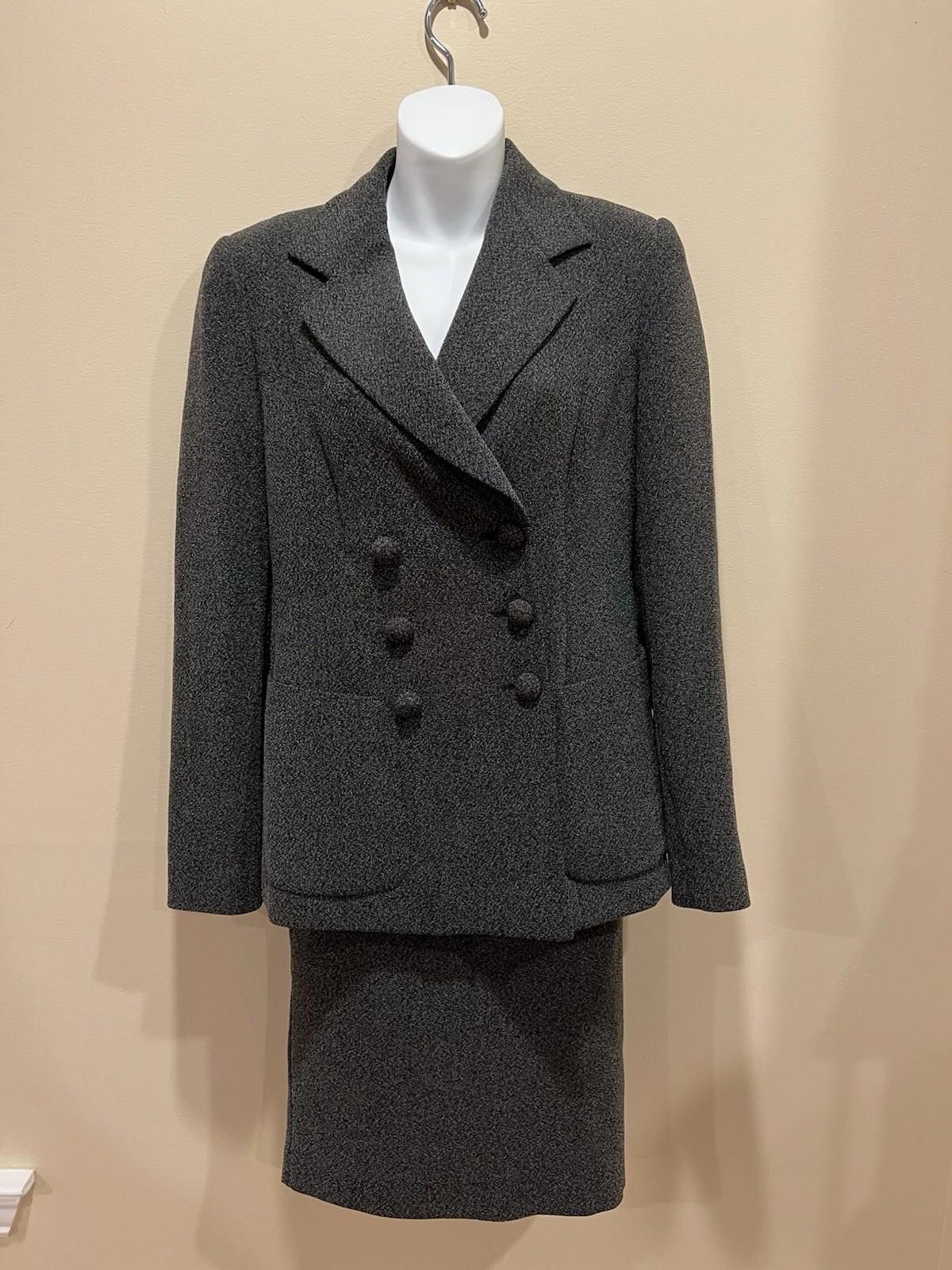 Emporio Armani Emporio Armani Womens Suit/Skirt Gray Italy Tailored 42 Size M / US 6-8 / IT 42-44 - 1 Thumbnail