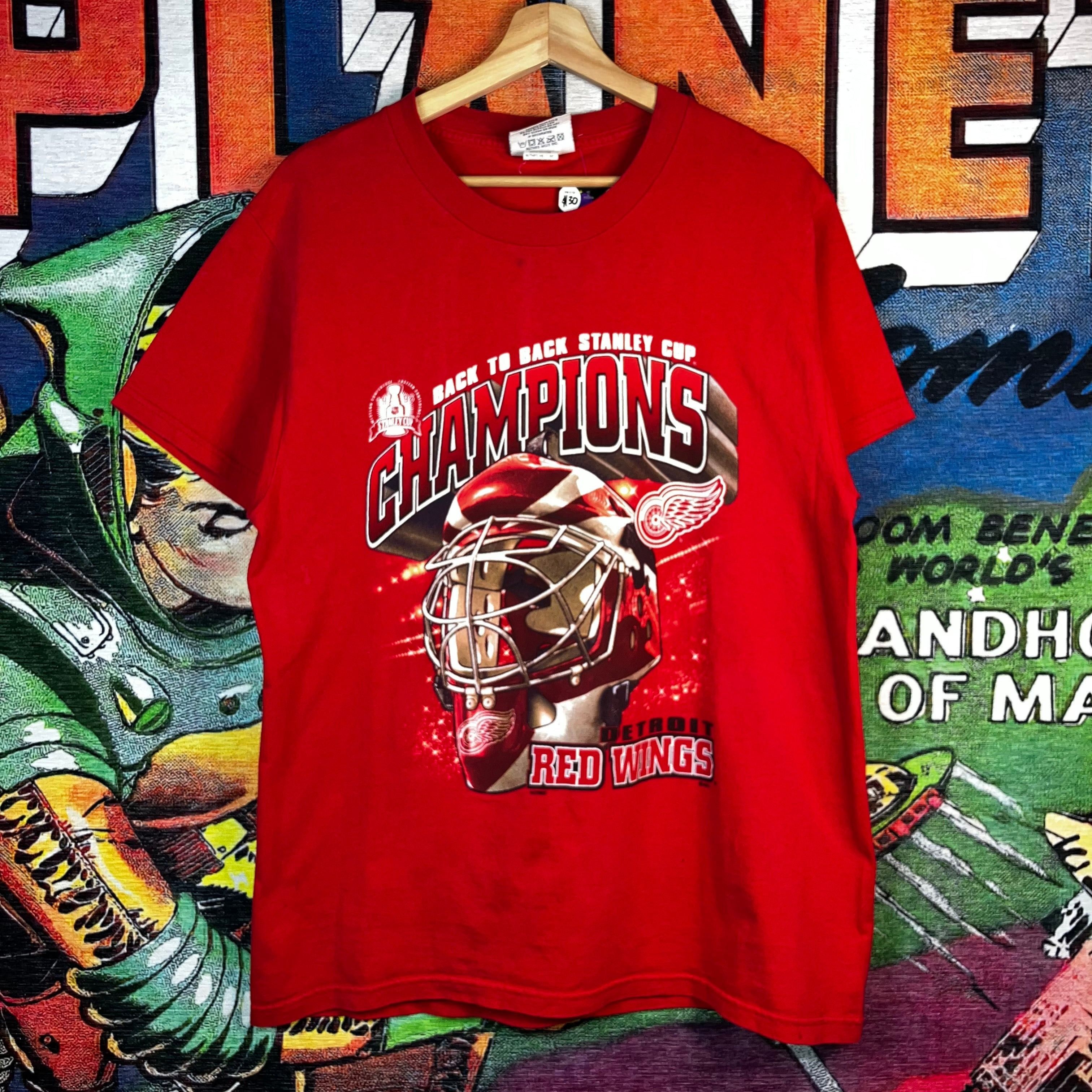 NHL × Vintage Vintage 90s 1998 NHL Detroit Red Wings Back To Back Stanley Size US M / EU 48-50 / 2 - 1 Thumbnail