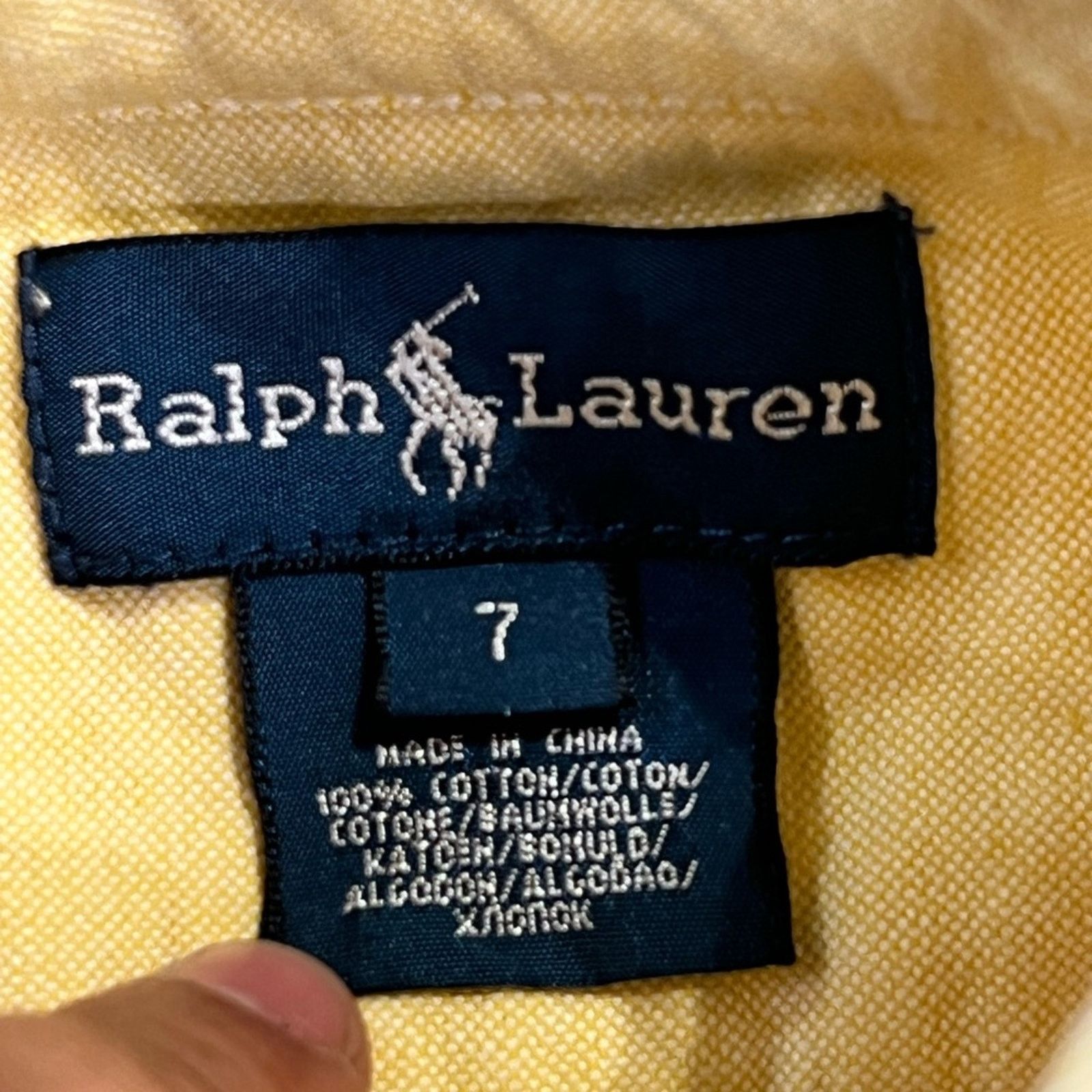 Polo Ralph Lauren Ralph Lauren Yellow Distressed Button Up Shirt Size US XS / EU 42 / 0 - 7 Thumbnail