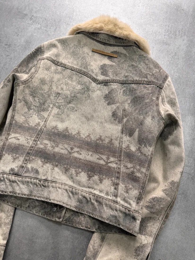 Jean Paul Gaultier × Vintage 2000s Jean Paul Gaultier Grey Native American Denim Jacket Size XS / US 0-2 / IT 36-38 - 11 Thumbnail
