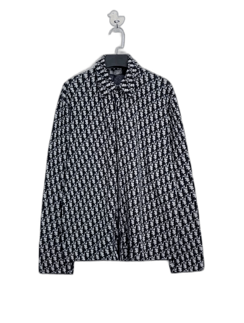 Dior Dior Black White Knit Long Sleeve Jacket-2506 Size US L / EU 52-54 / 3 - 1 Thumbnail