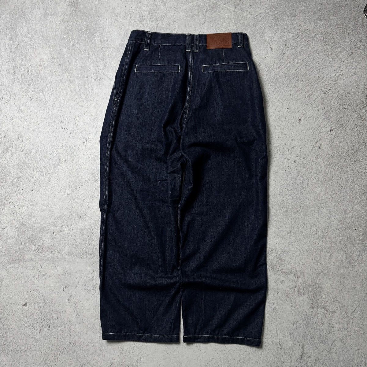 Marithe + Francois Girbaud MFG INDIGO RAW DENIM PANTS Size US 30 / EU 46 - 2 Thumbnail
