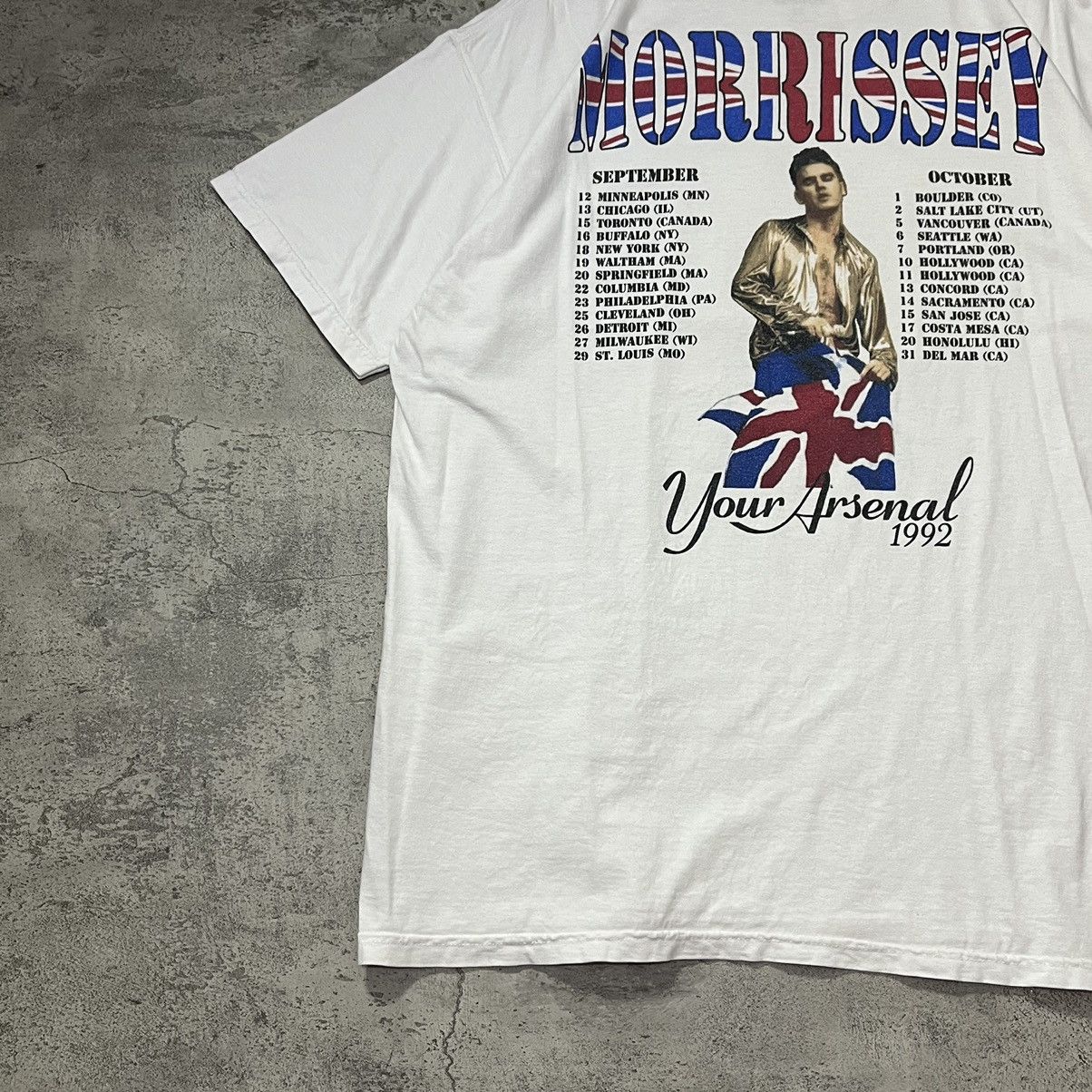 Band Tees Morrissey Your Arsenal Tour 1992 Tee - White Size US XL / EU 56 / 4 - 5 Thumbnail