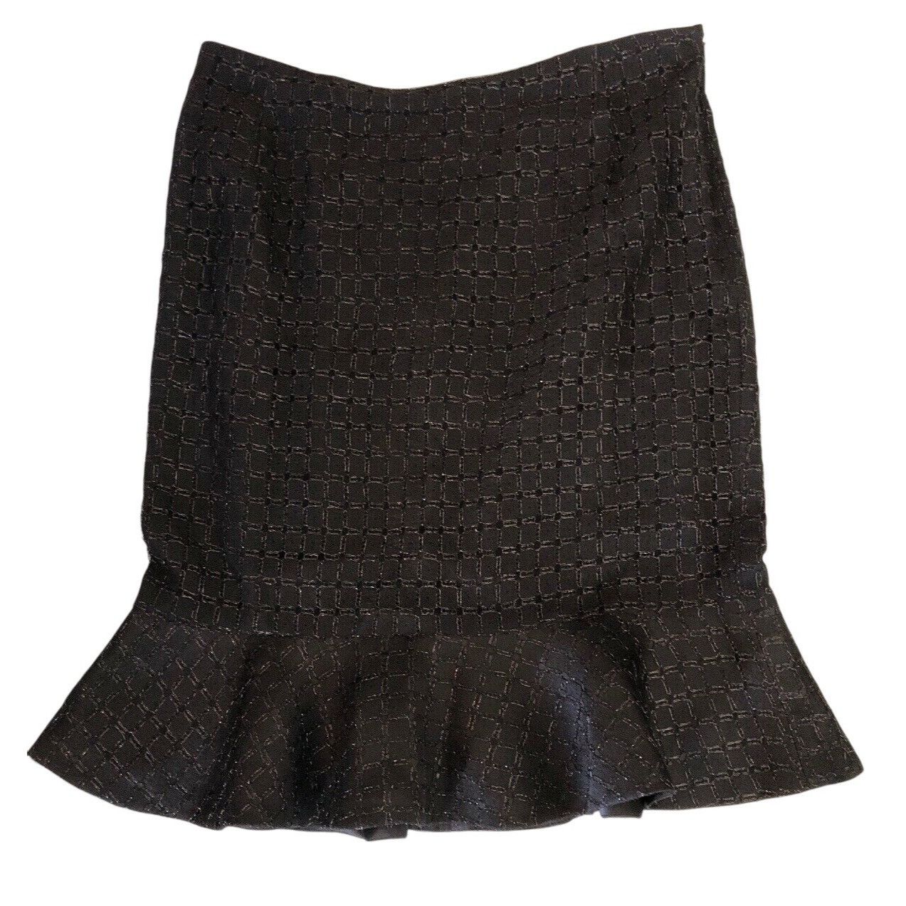 Carolina Herrera $1200 Carolina Herrera New York 8 Black Skirt Tulip Party Ev Size 30" / US 8 / IT 44 - 1 Thumbnail