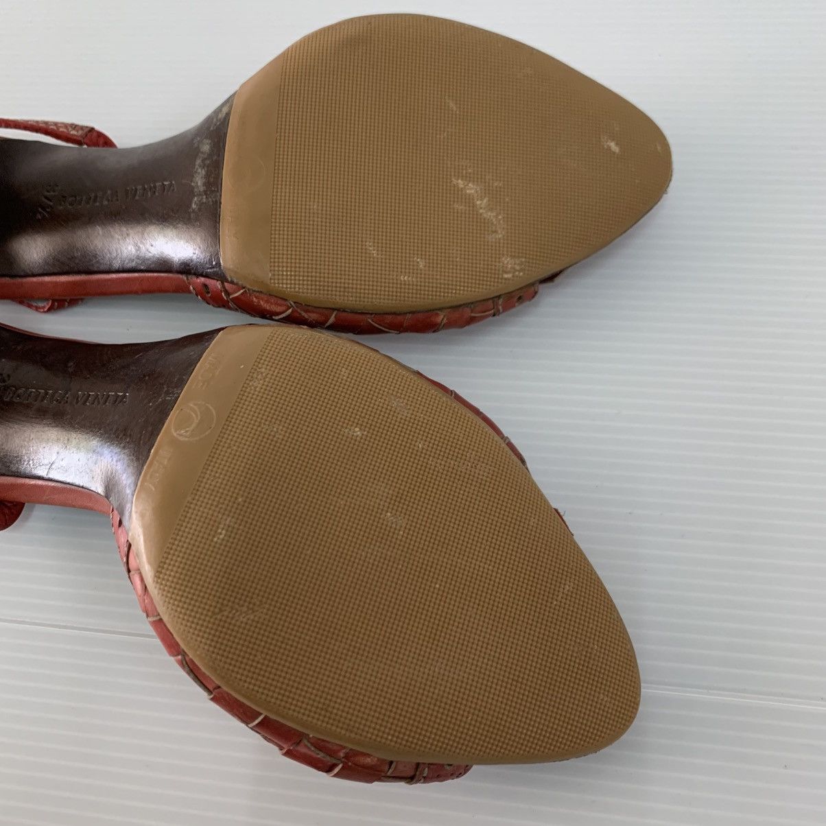 Bottega Veneta Bottega Veneta Leather Heels Size US 7.5 / IT 37.5 - 9 Thumbnail