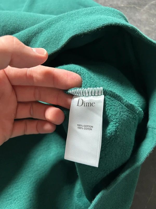 Dime Dime green central logo hoodie skate streetwear y2k Size US L / EU 52-54 / 3 - 9 Thumbnail