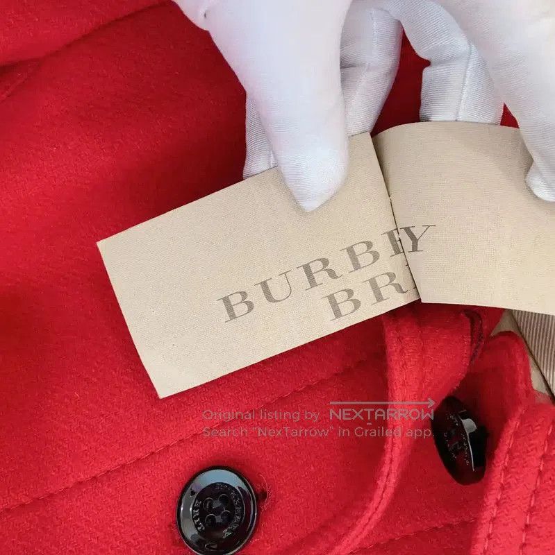 Burberry Burberry Red Wool Blend Long Coat. Size S / US 4 / IT 40 - 5 Thumbnail