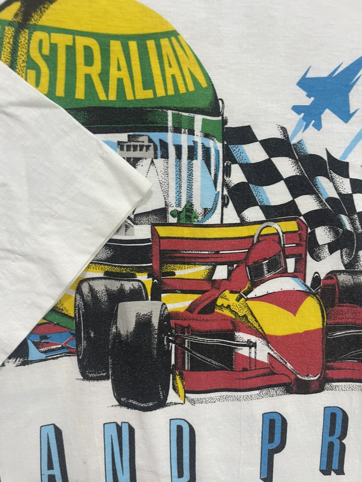 Vintage Vintage 80s Australian Grand Prix Formula 1 T-Shirt Size US L / EU 52-54 / 3 - 3 Thumbnail