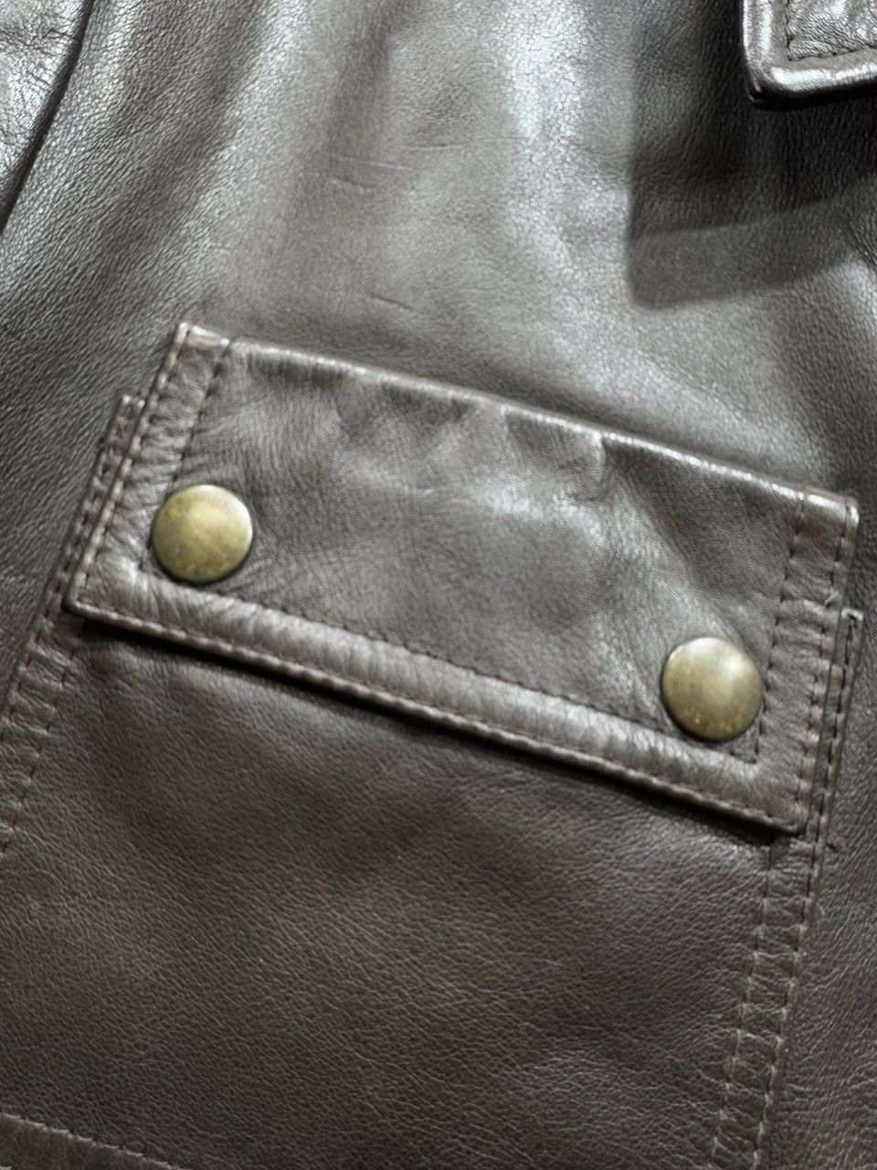 Moschino Moschino jeans leather men’s jacket Brown Biker Size US M / EU 48-50 / 2 - 6 Thumbnail