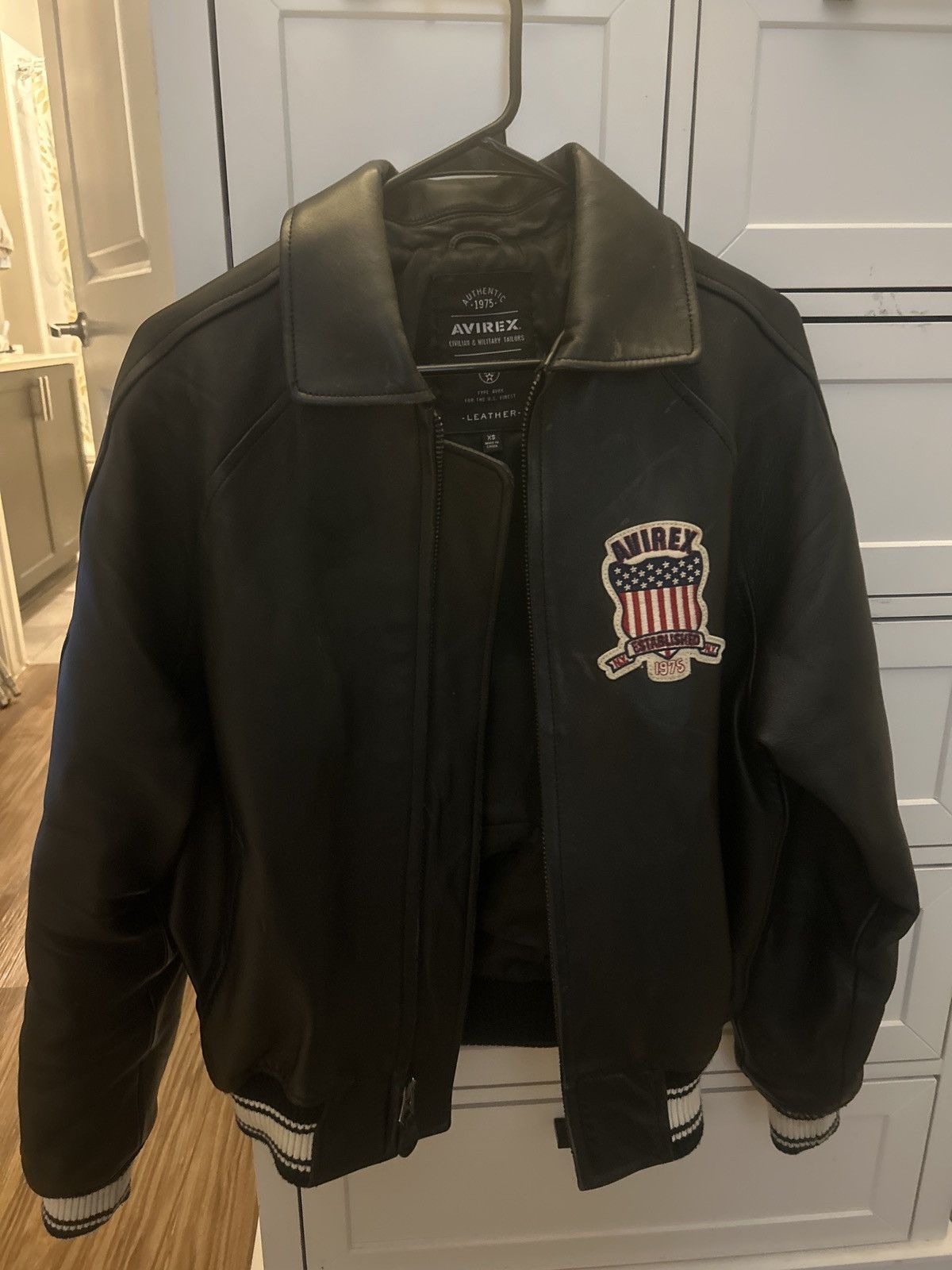 Avirex Avirex Leather Bomber Icon Jacket Size US XS / EU 42 / 0 - 1 Thumbnail
