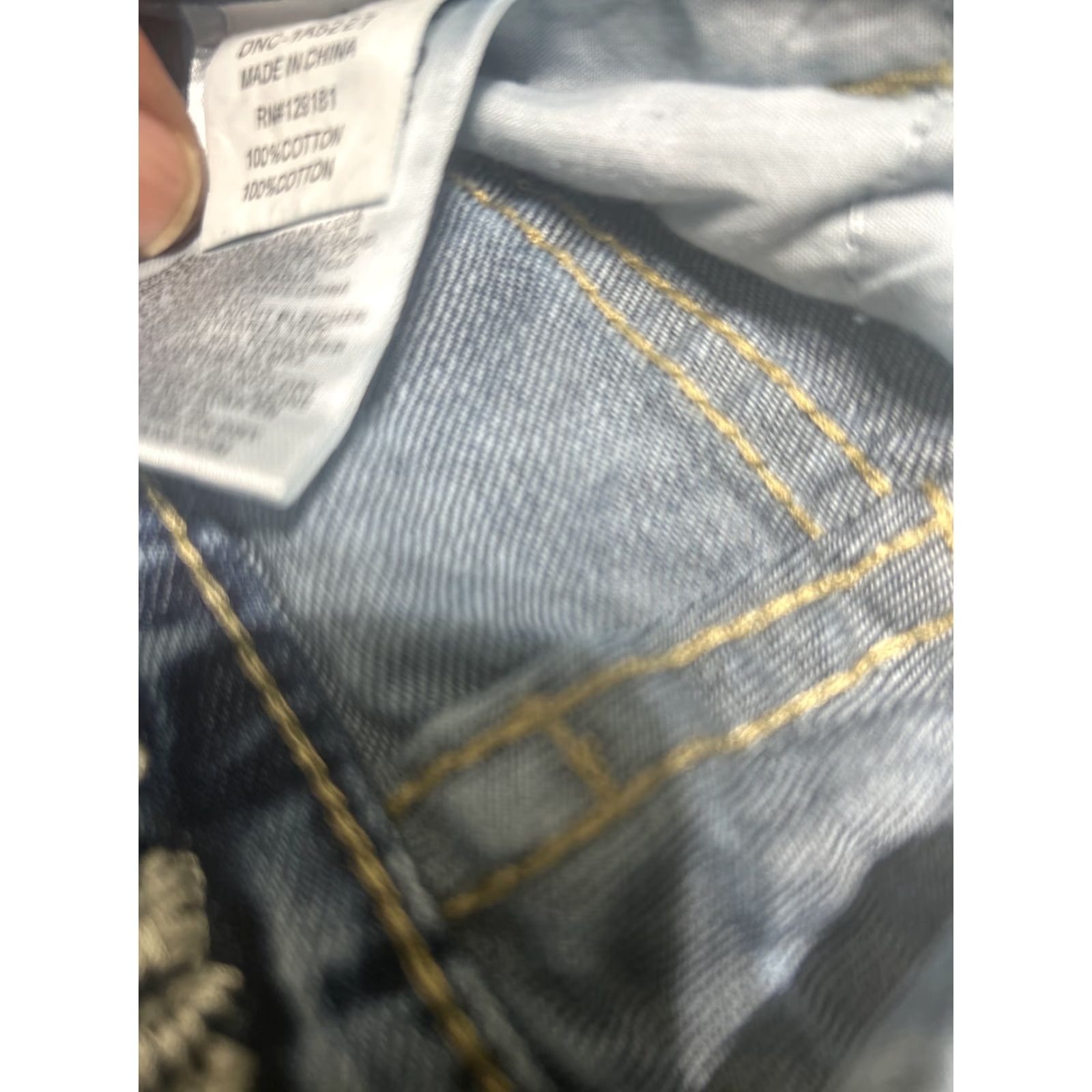 Toy Machine Machine Jeans Women's Blue Denim Ripped Distressed Casual Wear Boyfriend 29 in. Inseam 28 Zip Closure Regular Size 29 100% Cotton Denim Size 29" - 5 Thumbnail