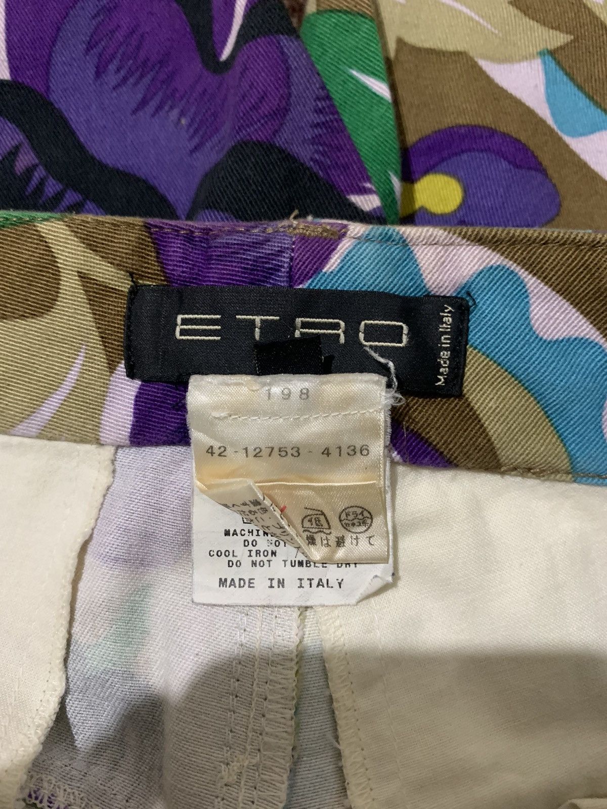 Etro Vintage Etro Milano Floral Pants Size 31" - 4 Thumbnail