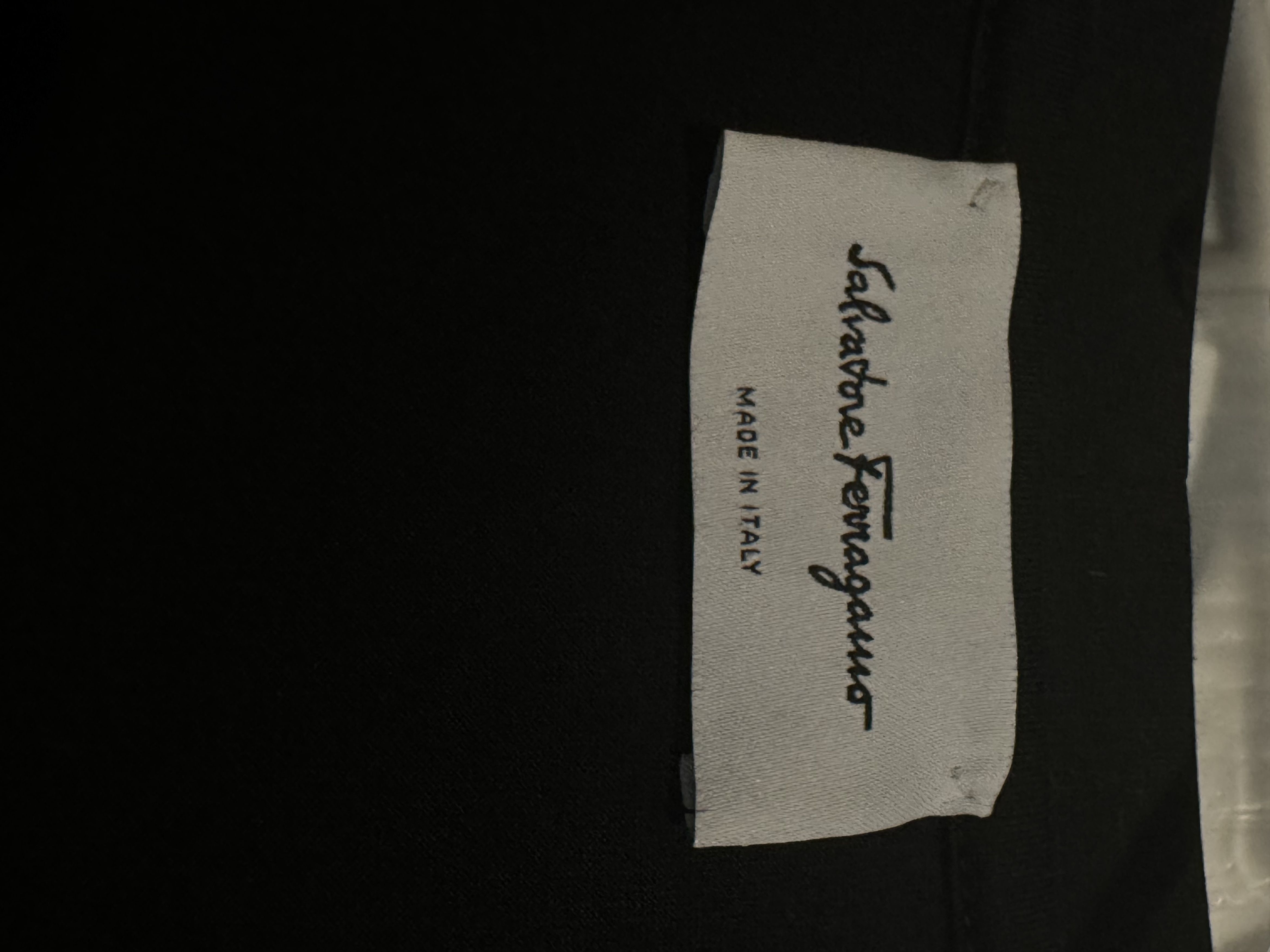 Salvatore Ferragamo Black Short Sleeve Salvatore Ferragamo Tee Size US L / EU 52-54 / 3 - 3 Thumbnail