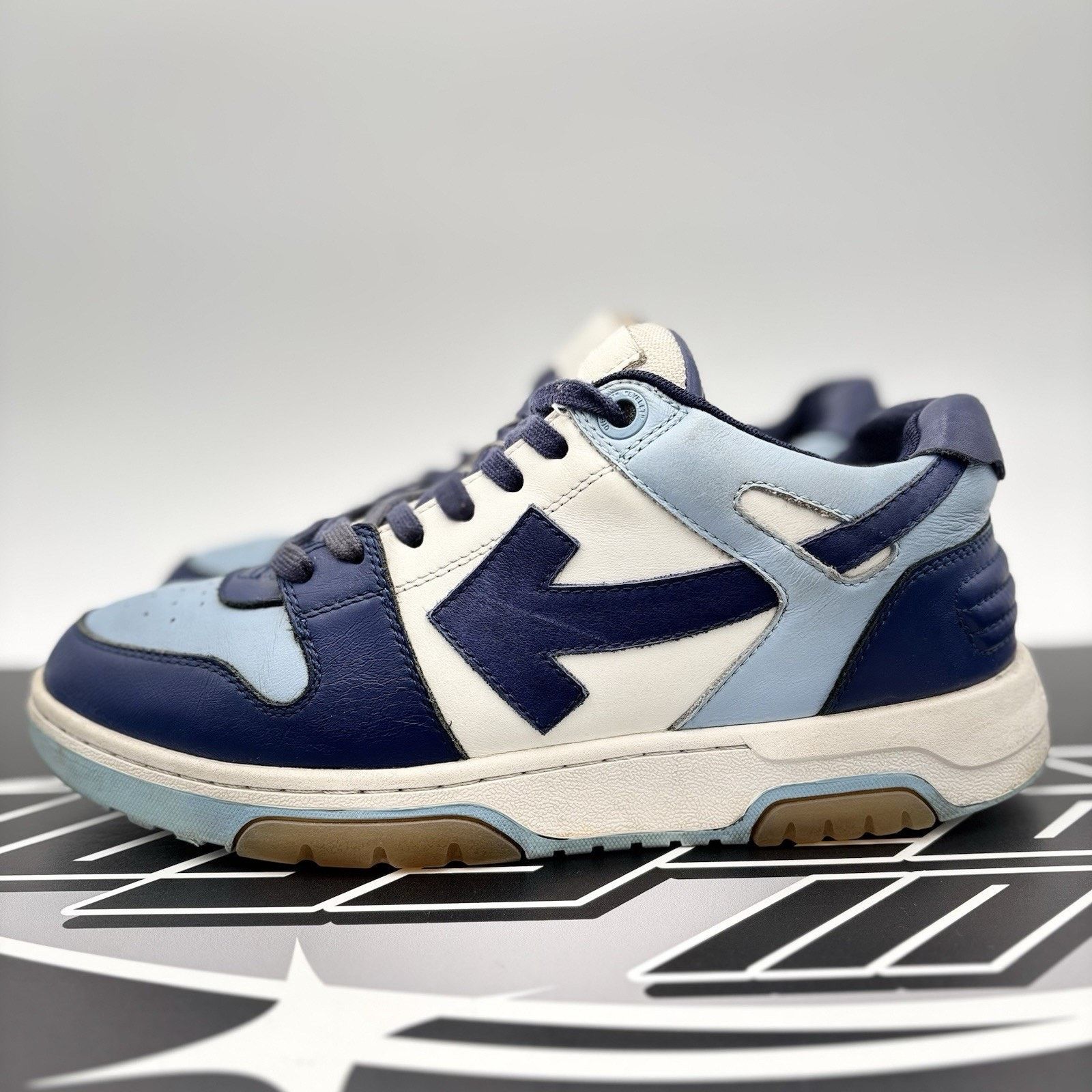 Off-White Off-White Out Of Office ' Blue White ' Size US 9 / EU 42 - 1 Thumbnail