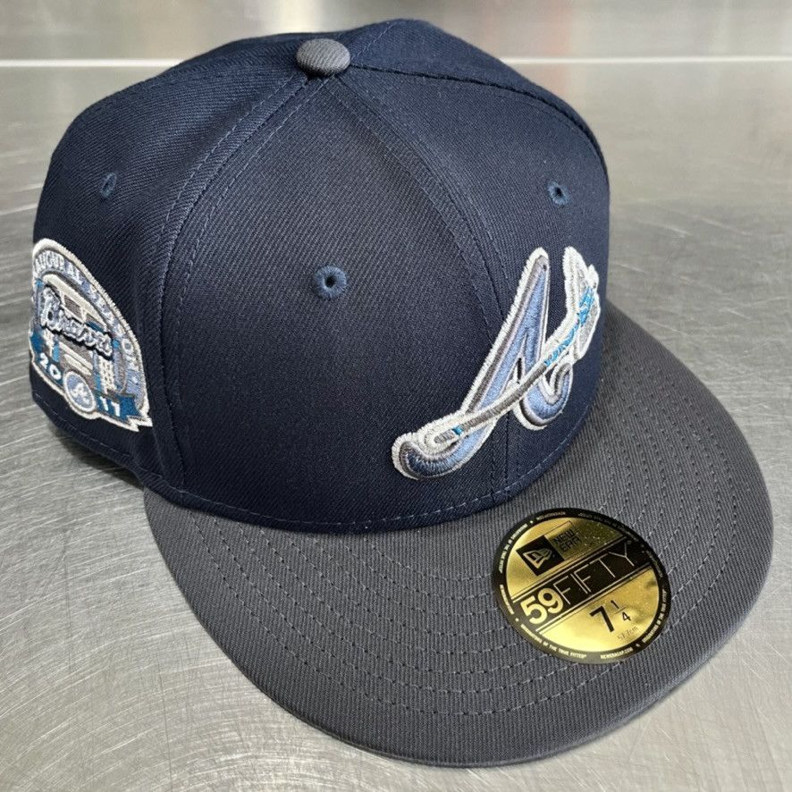 Hat Club Atlanta Braves Night Owl 2017 Patch Capsule Hats 7 1/4 Size ONE SIZE - 1 Thumbnail