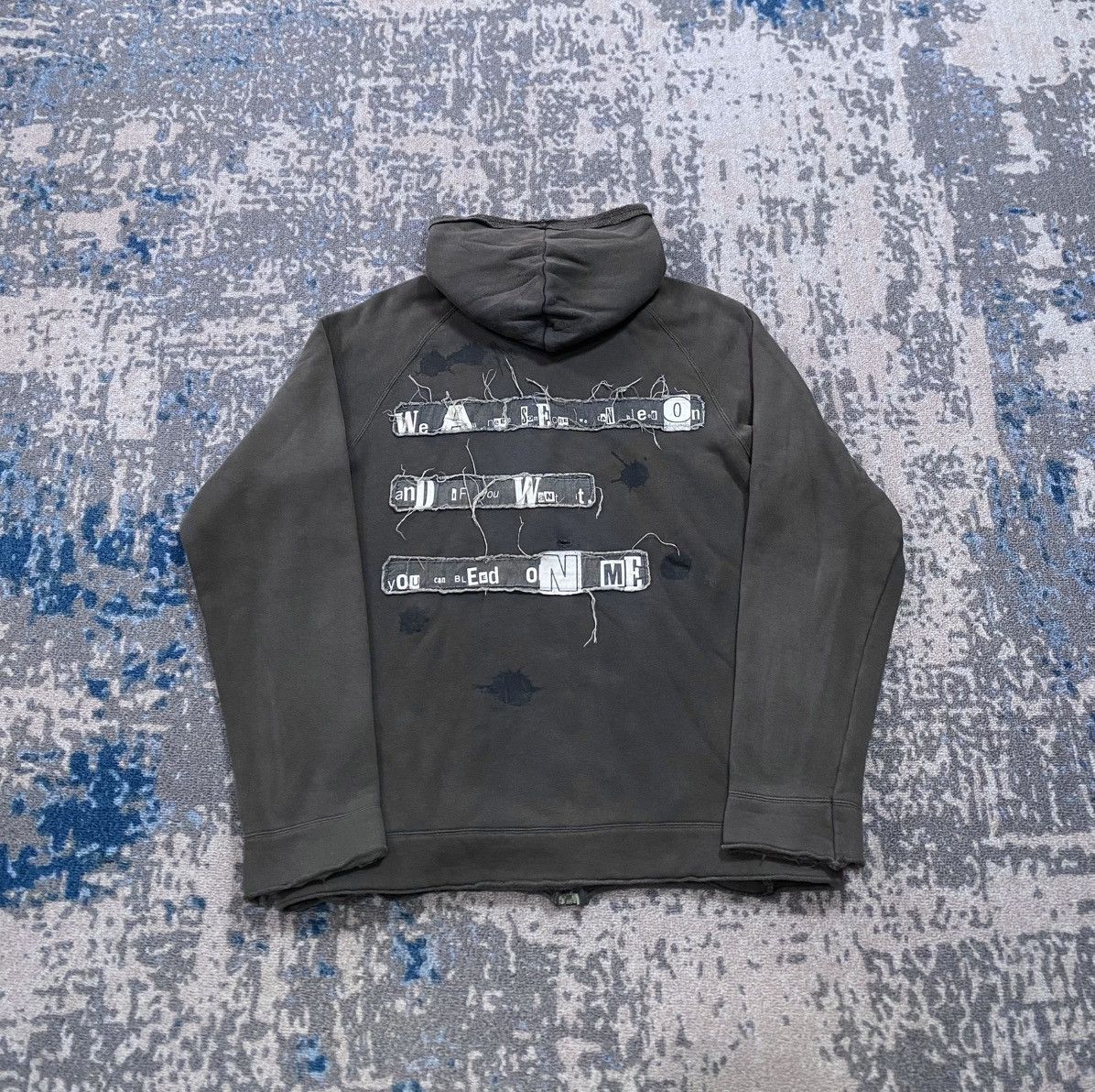 PPFM PPFM Patches Distressed Zip Hoodie Size US L / EU 52-54 / 3 - 1 Thumbnail