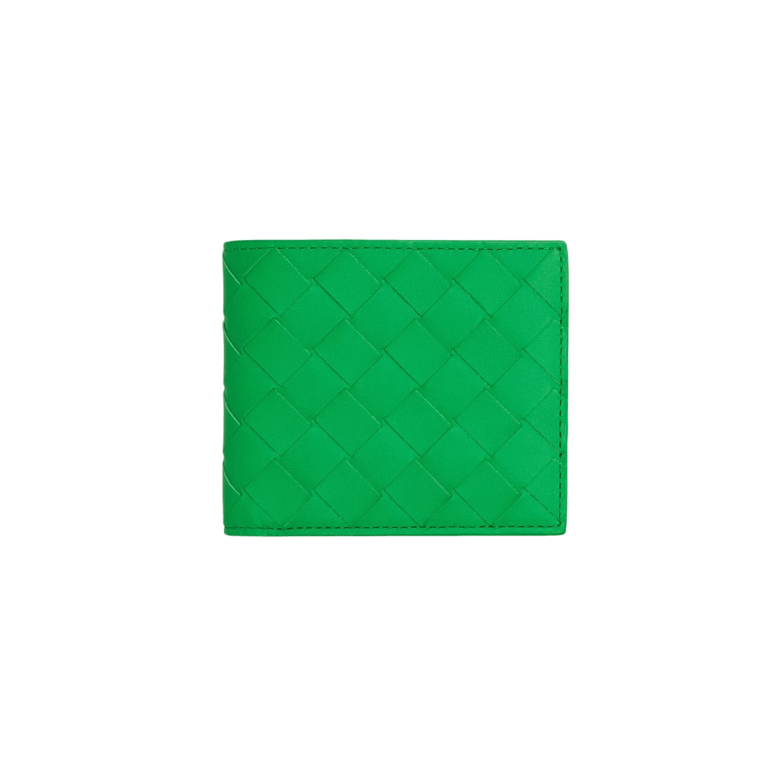 Bottega Veneta o1lf3ng10525 Size: OS / Intrecciato Bi-Fold Wallet in Green Size ONE SIZE - 1 Thumbnail