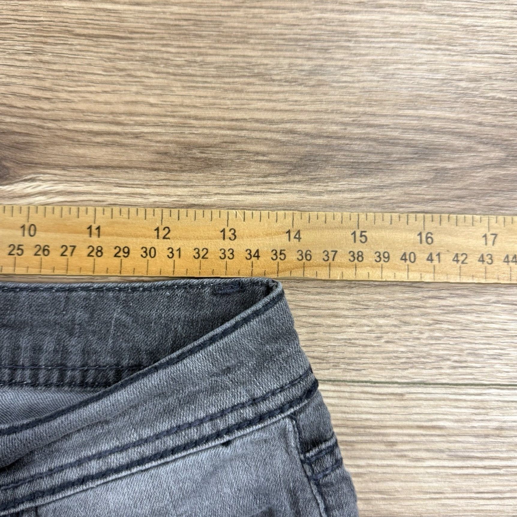 Jordache Jordache Jeans Womens 4 Grey Distressed Bootcut Denim Low Rise 31in Inseam Women Boys Girls Size 27" / US 4 / IT 40 - 5 Thumbnail
